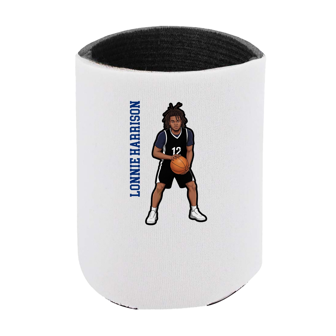 Can Holder — Name Vertical in White