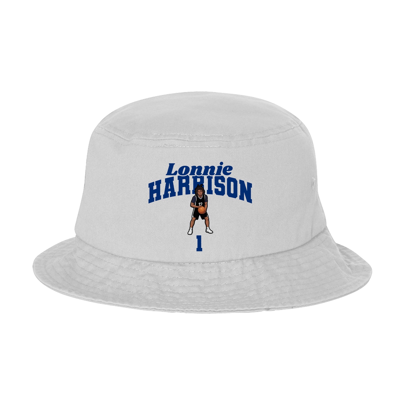 Bucket Cap — Signature Arch in White