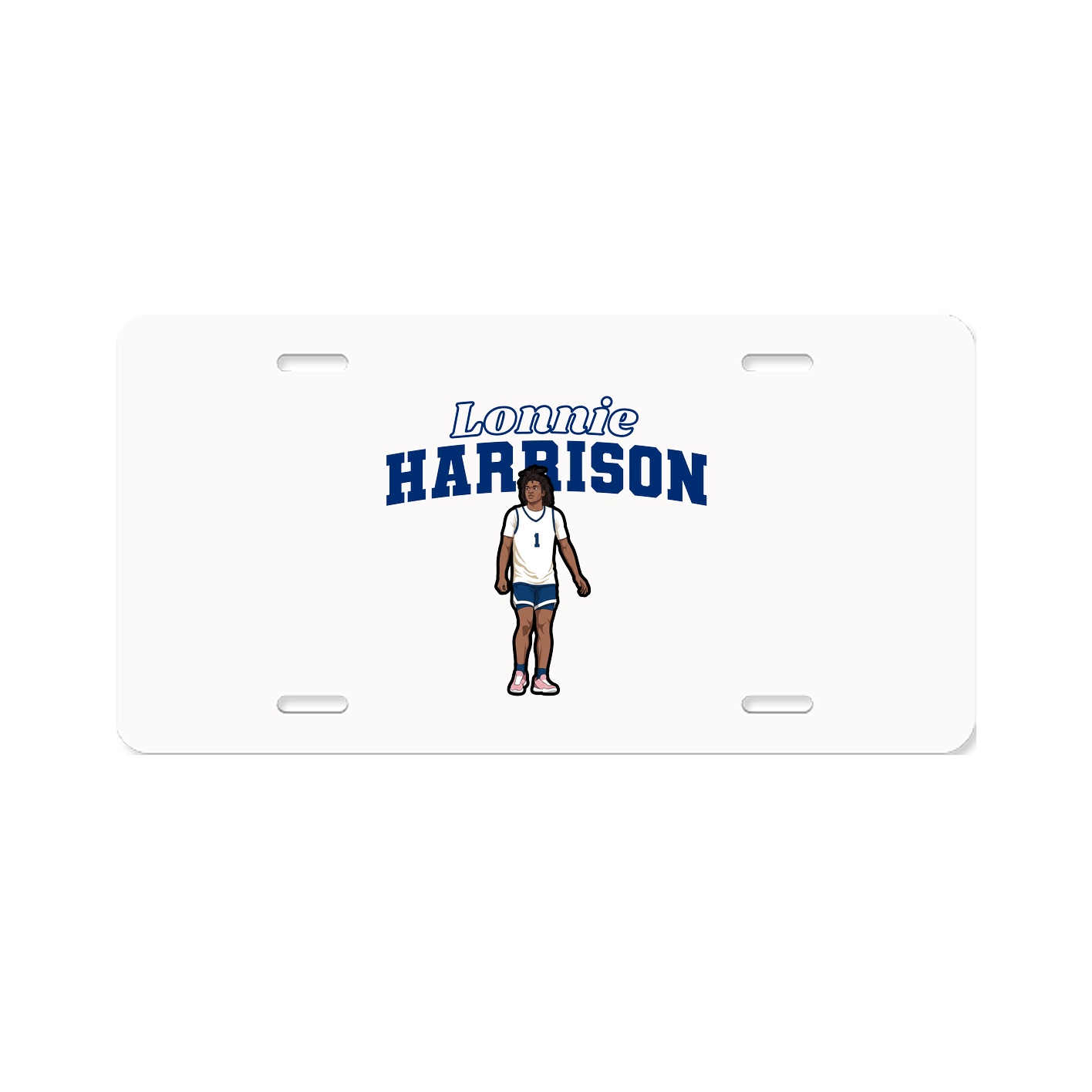 License Plate — Name Arch in Classic