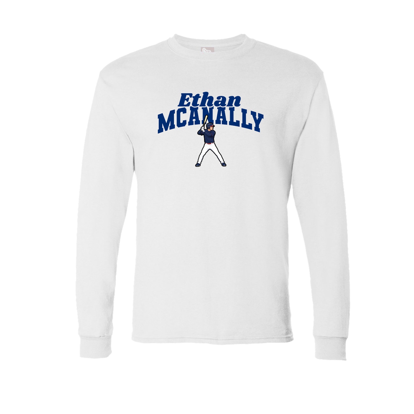 Long Sleeve Tee — Signature Arch in White
