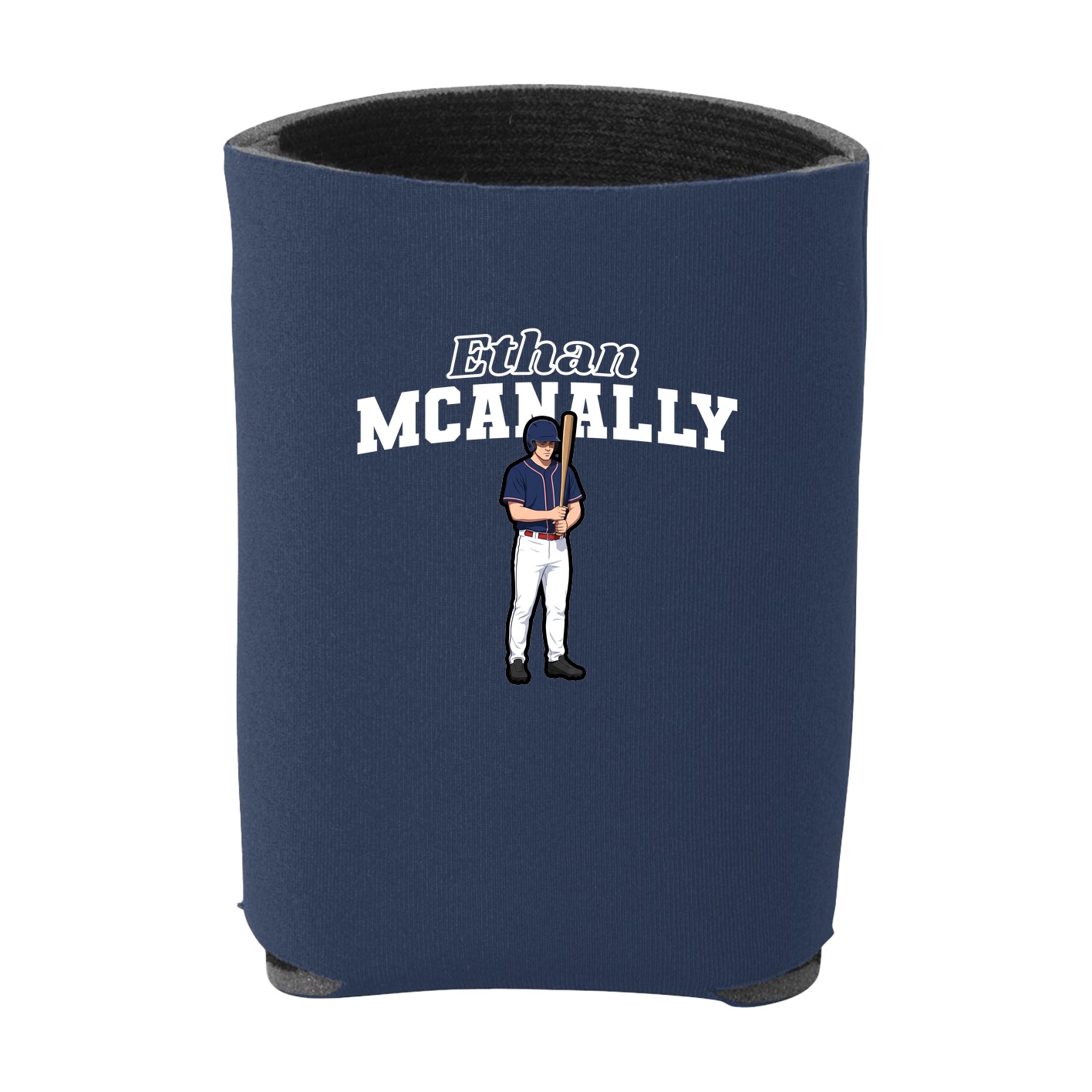 Can Holder — Name Arch in Navy