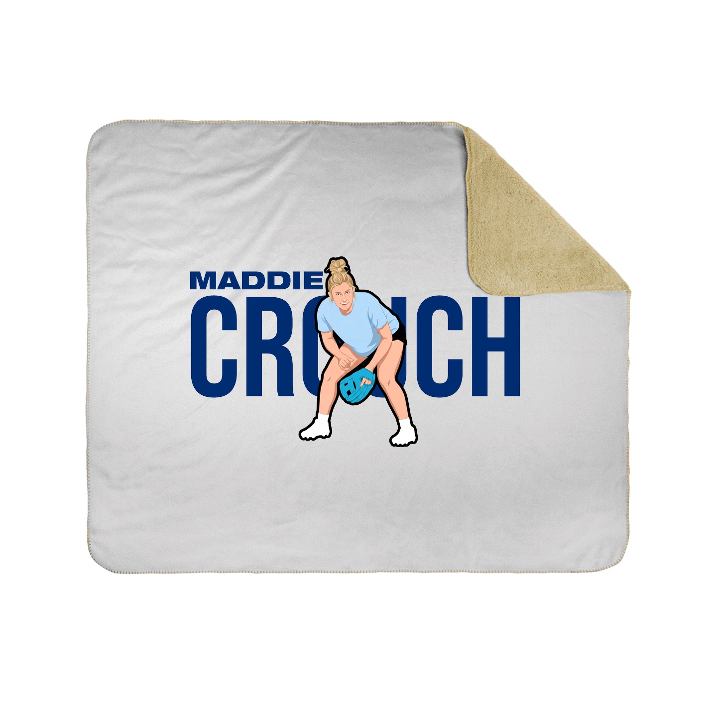 Throw Blanket — Player Name in White