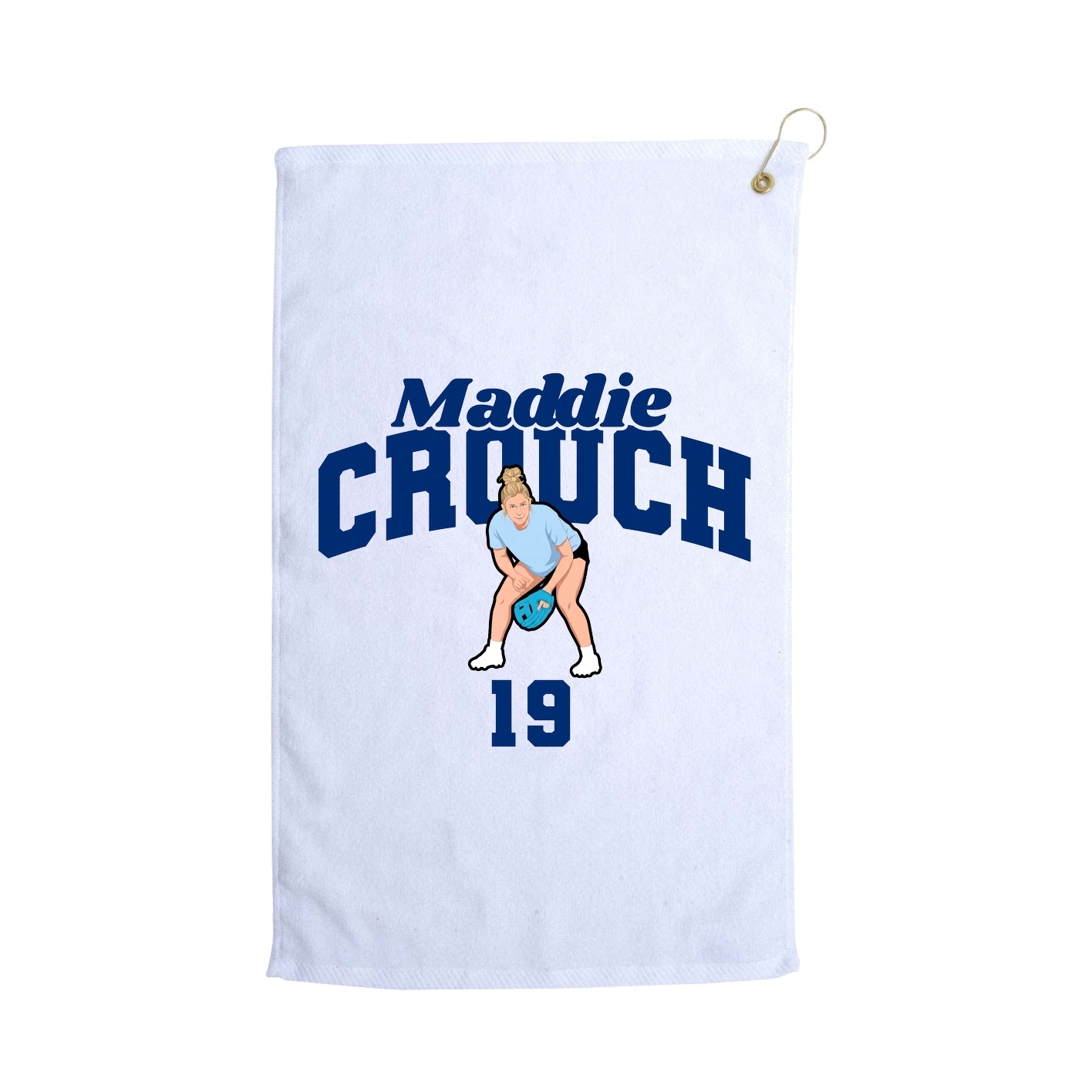 Golf Towel — Signature Arch in White