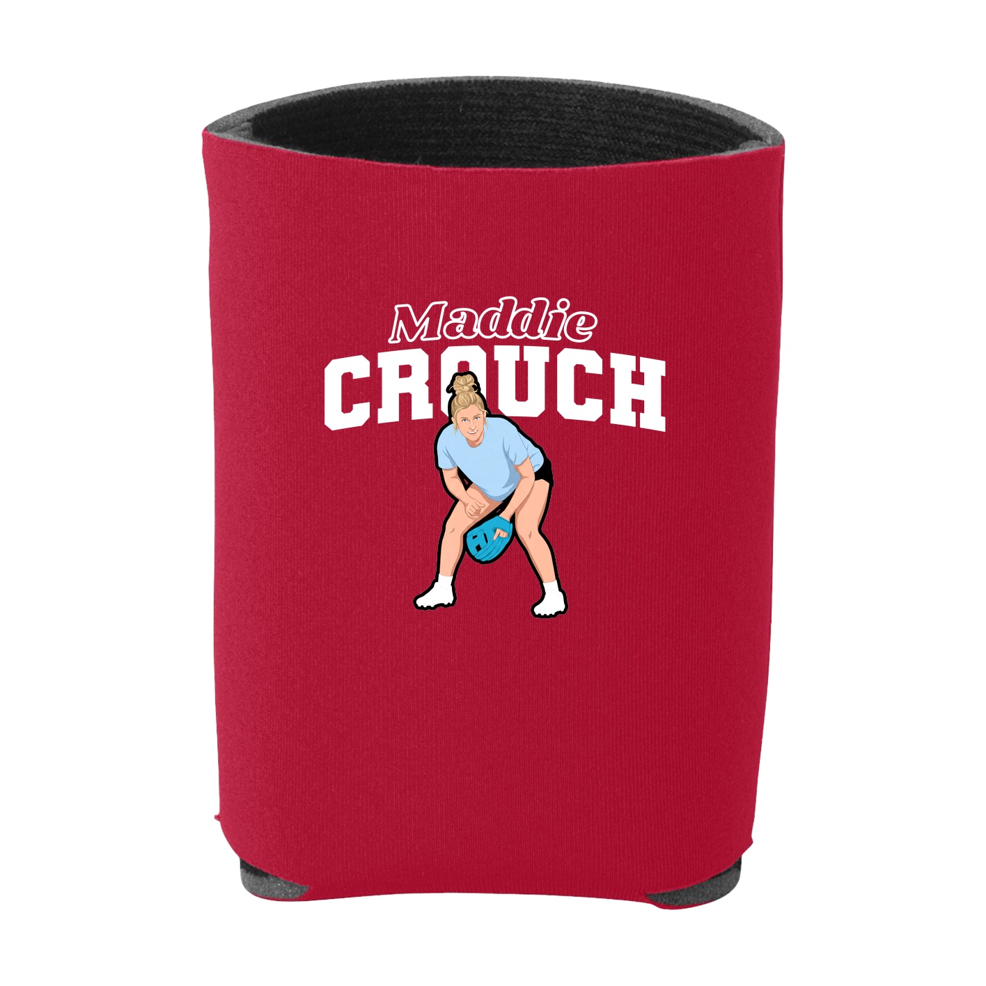 Can Holder — Name Arch in Red