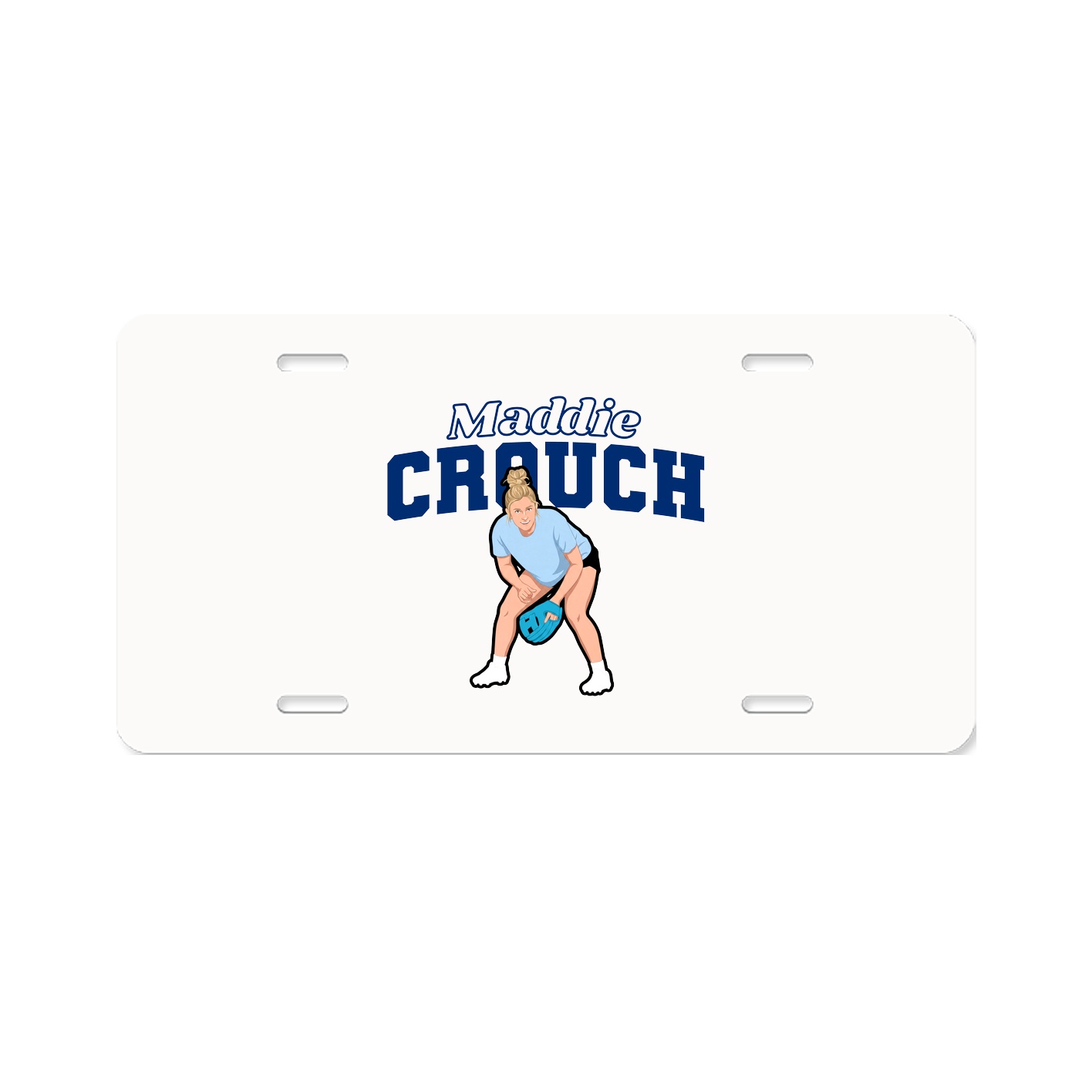 License Plate — Name Arch in Classic