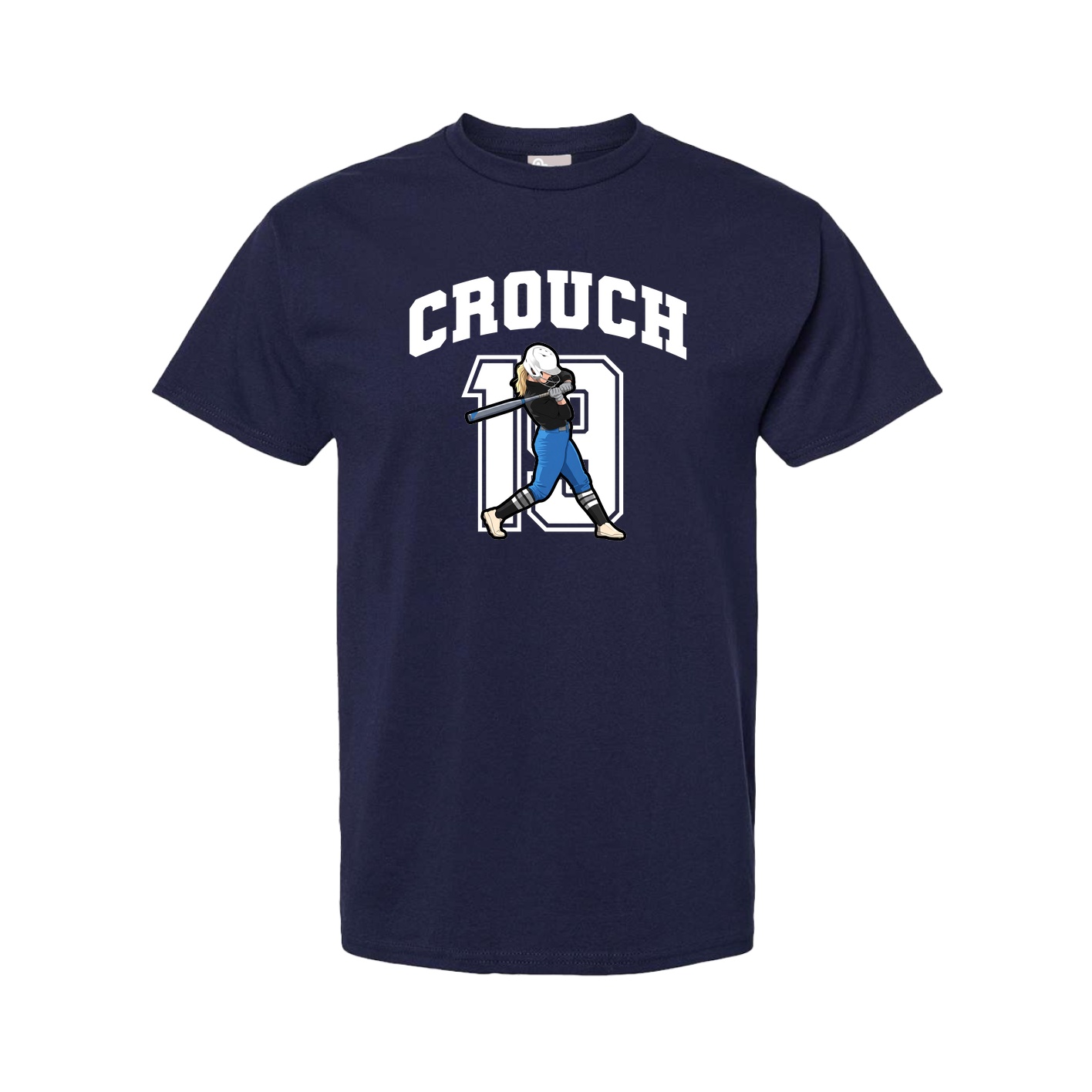 Youth Tee — Number in Navy