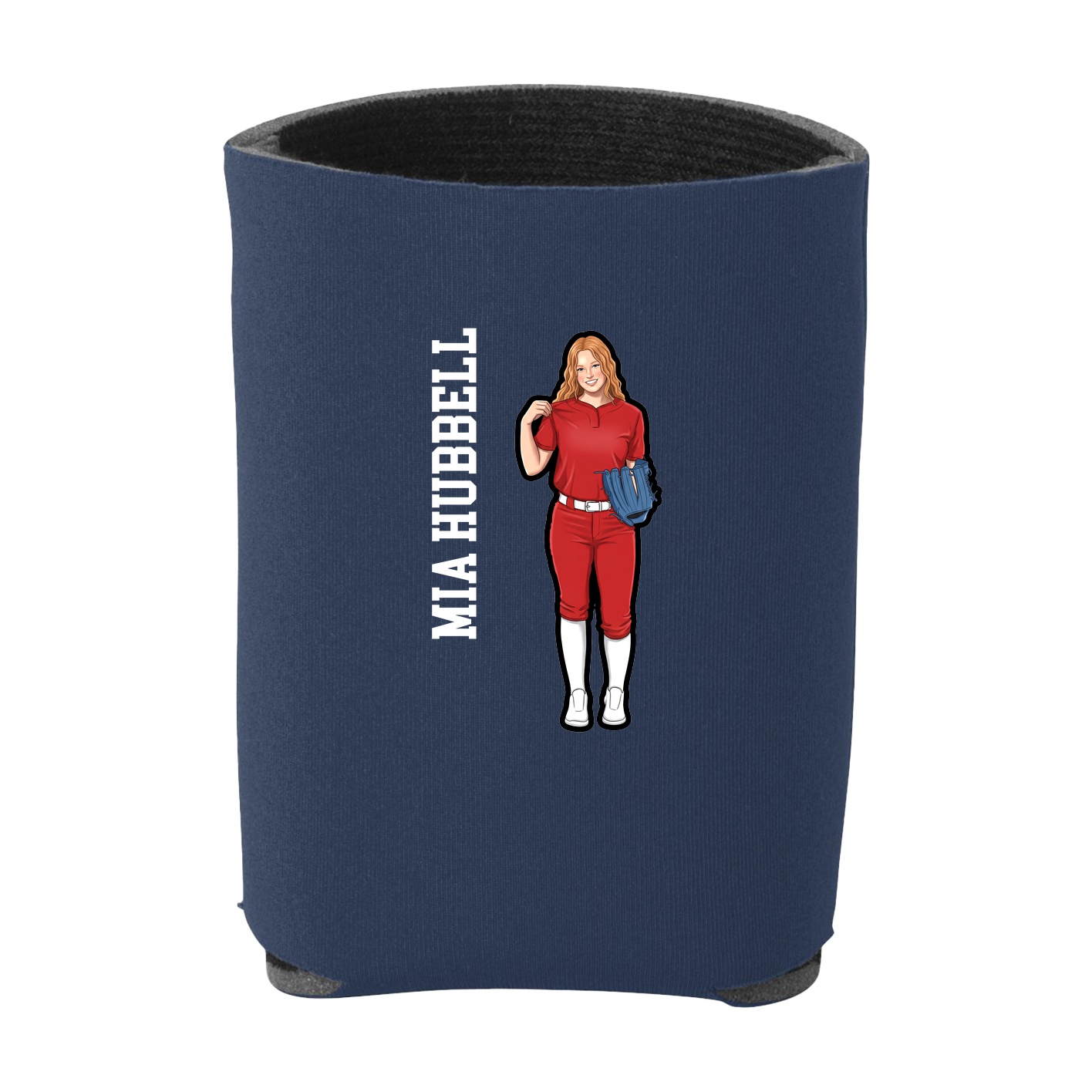 Can Holder — Name Vertical in Navy