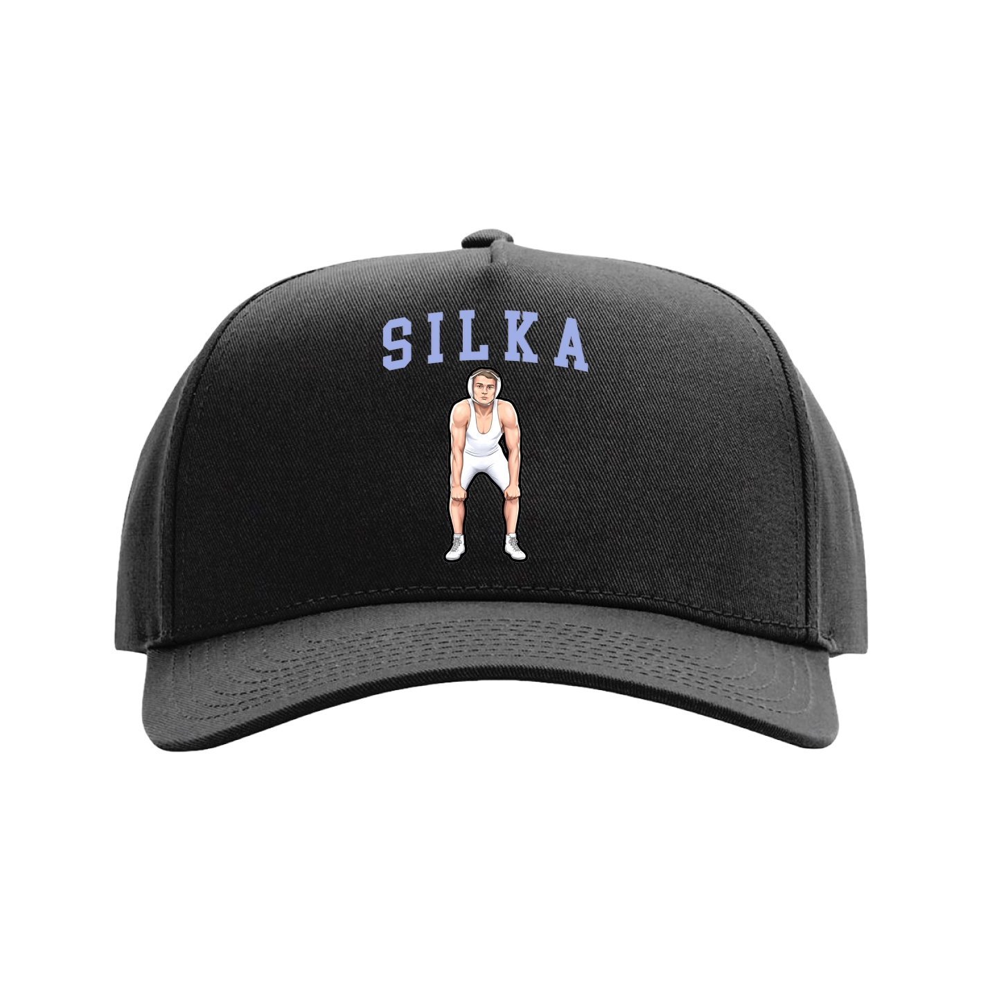 Full Fabric Five-Panel Champ Cap — Shirsey in Black