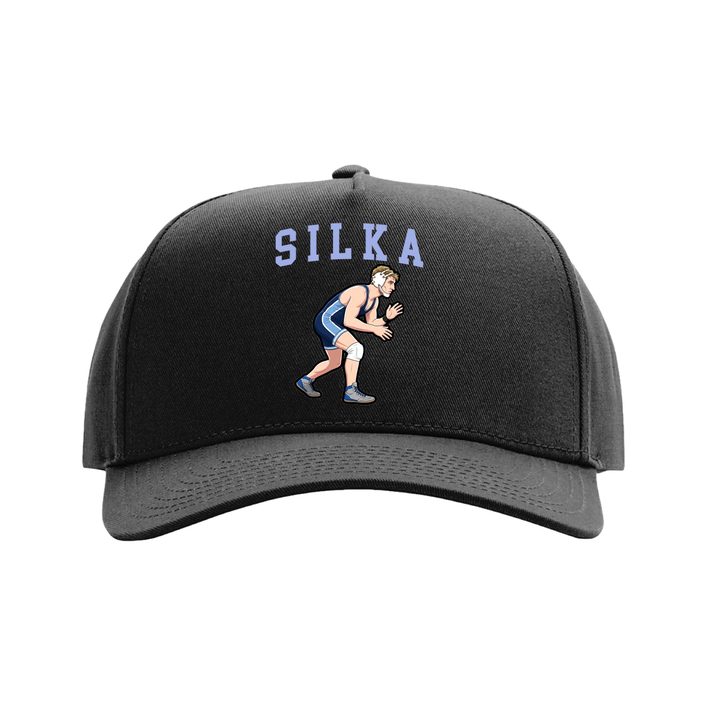 Full Fabric Five-Panel Champ Cap — Shirsey in Black