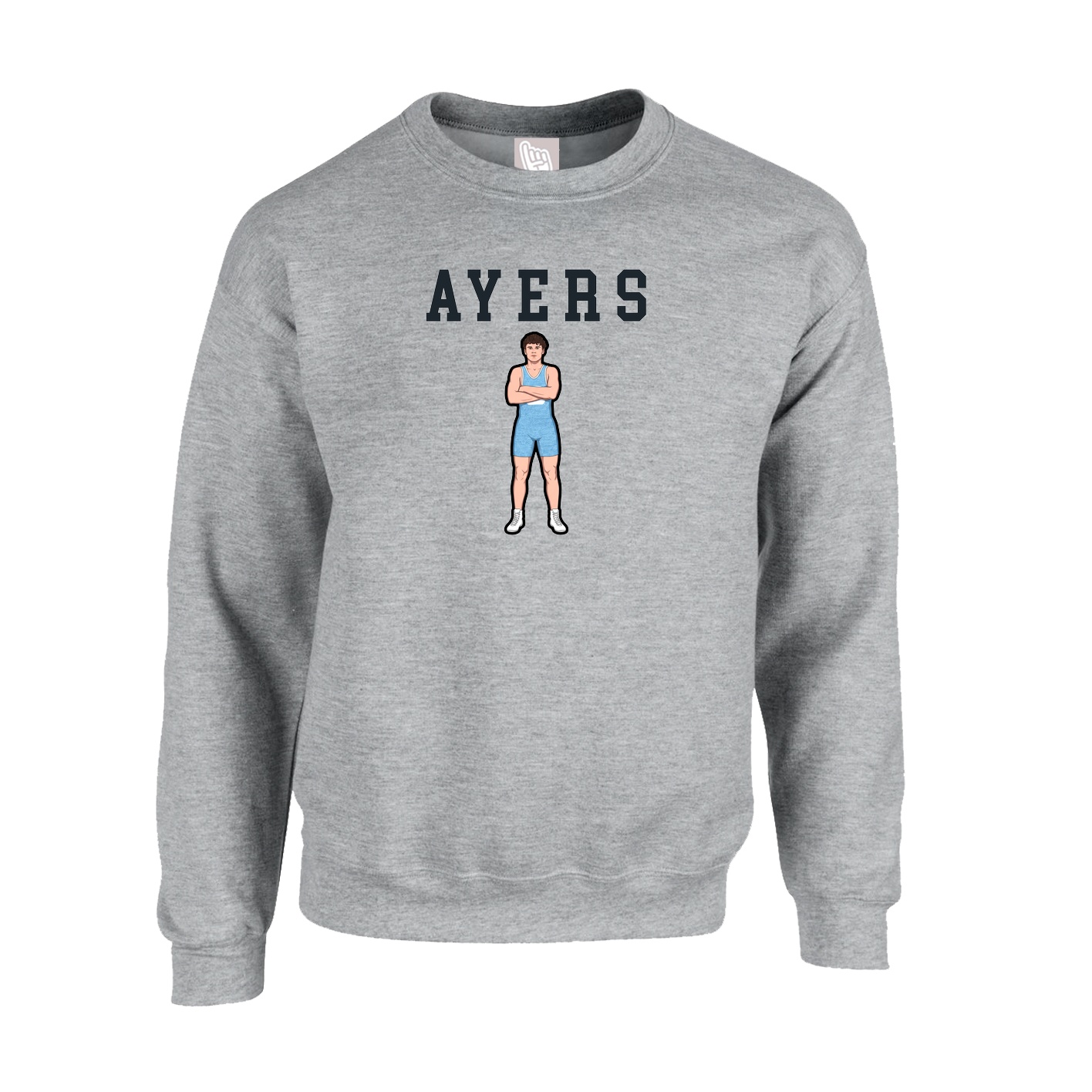 Fleece Crew — Shirsey in Grey