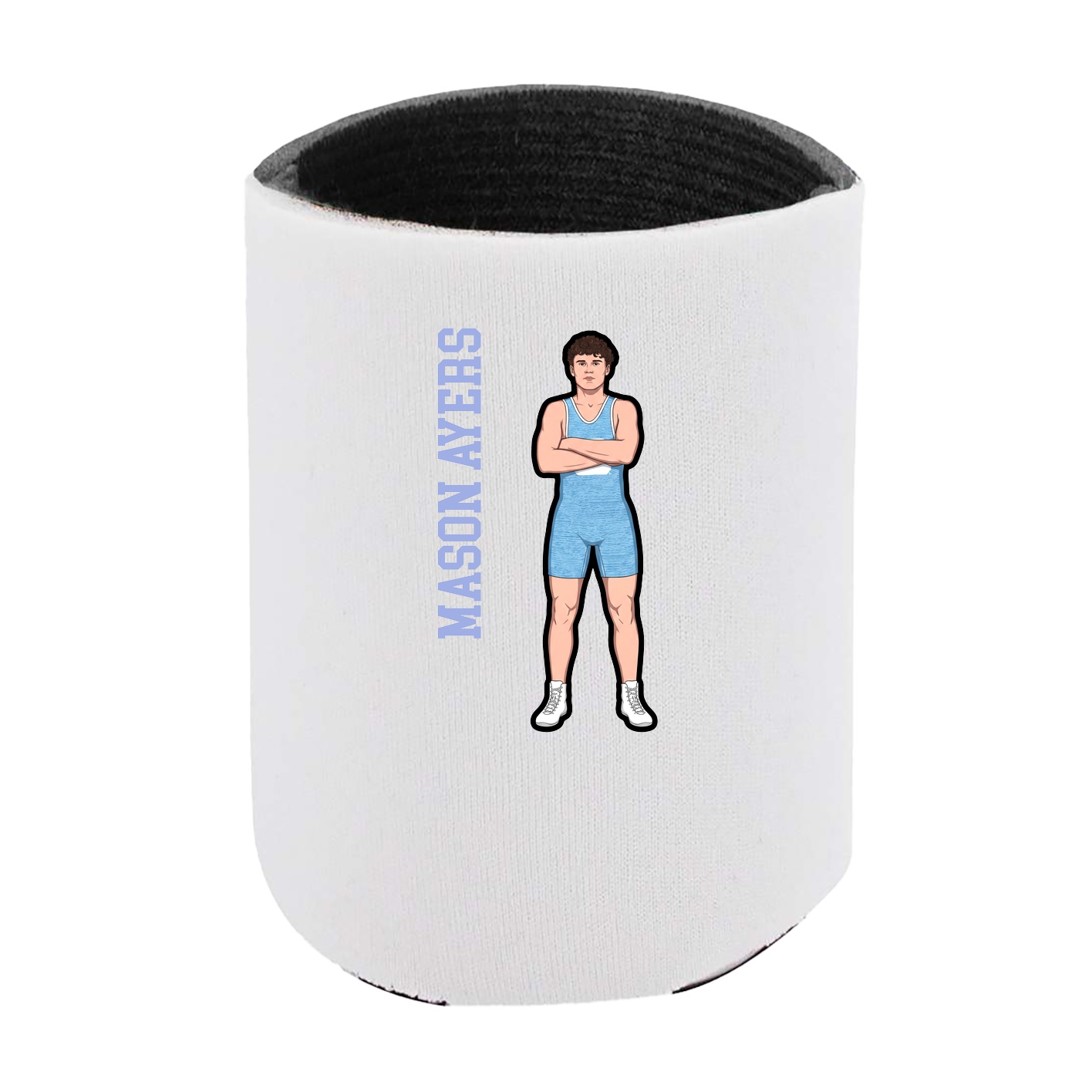 Can Holder — Name Vertical in White