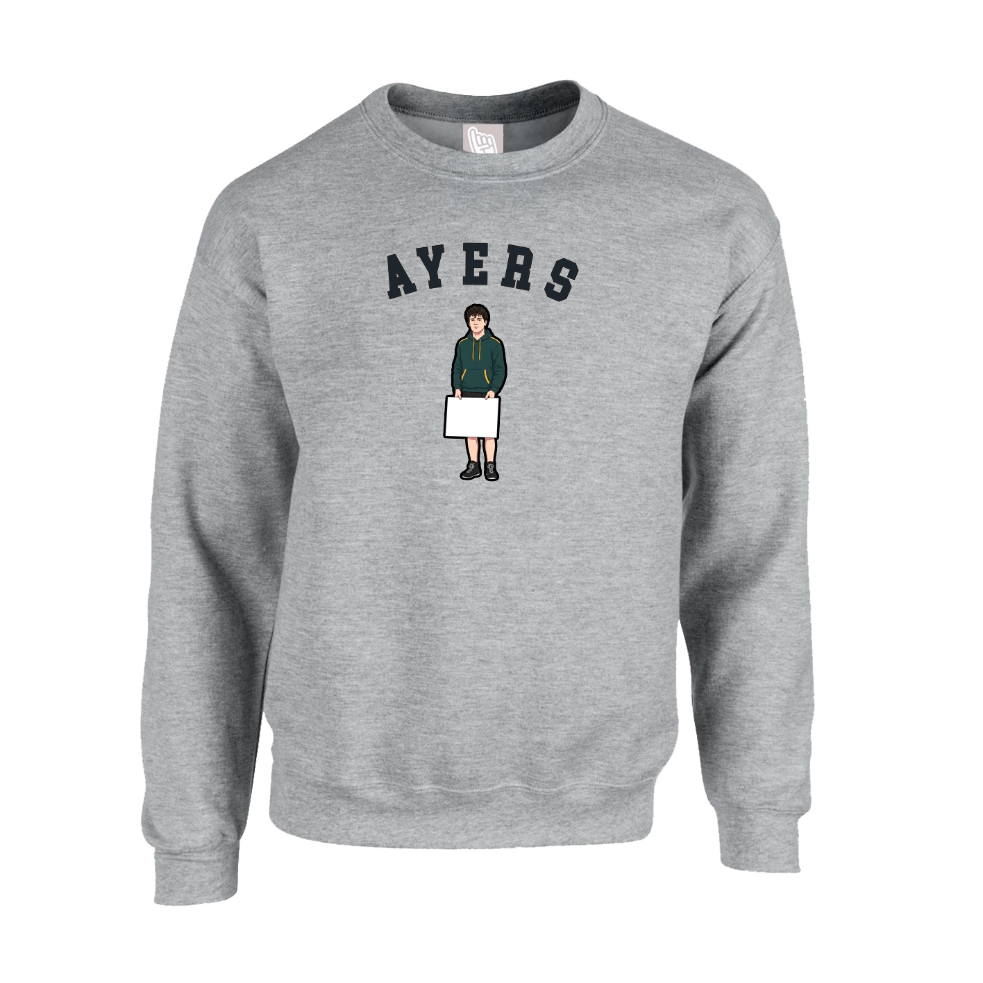 Fleece Crew — Shirsey Arch in Grey