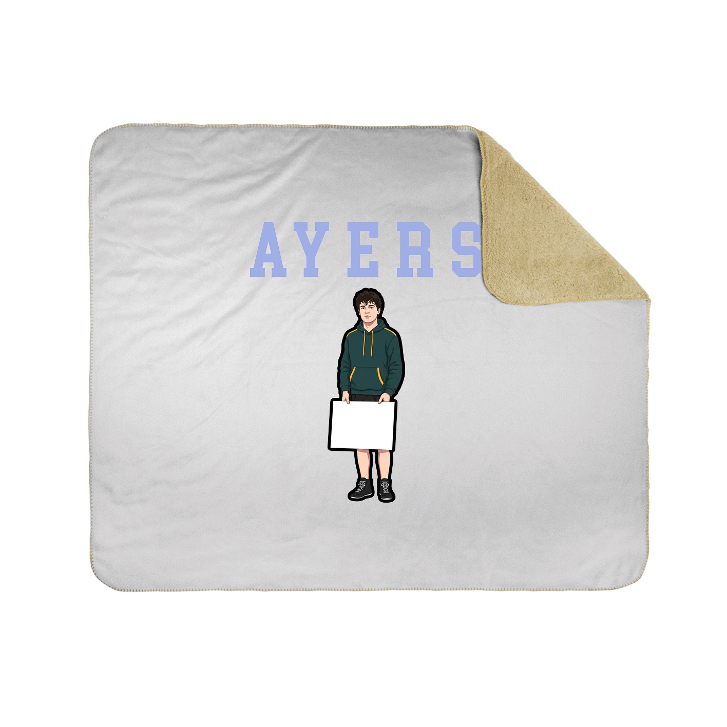 Throw Blanket — Shirsey in White