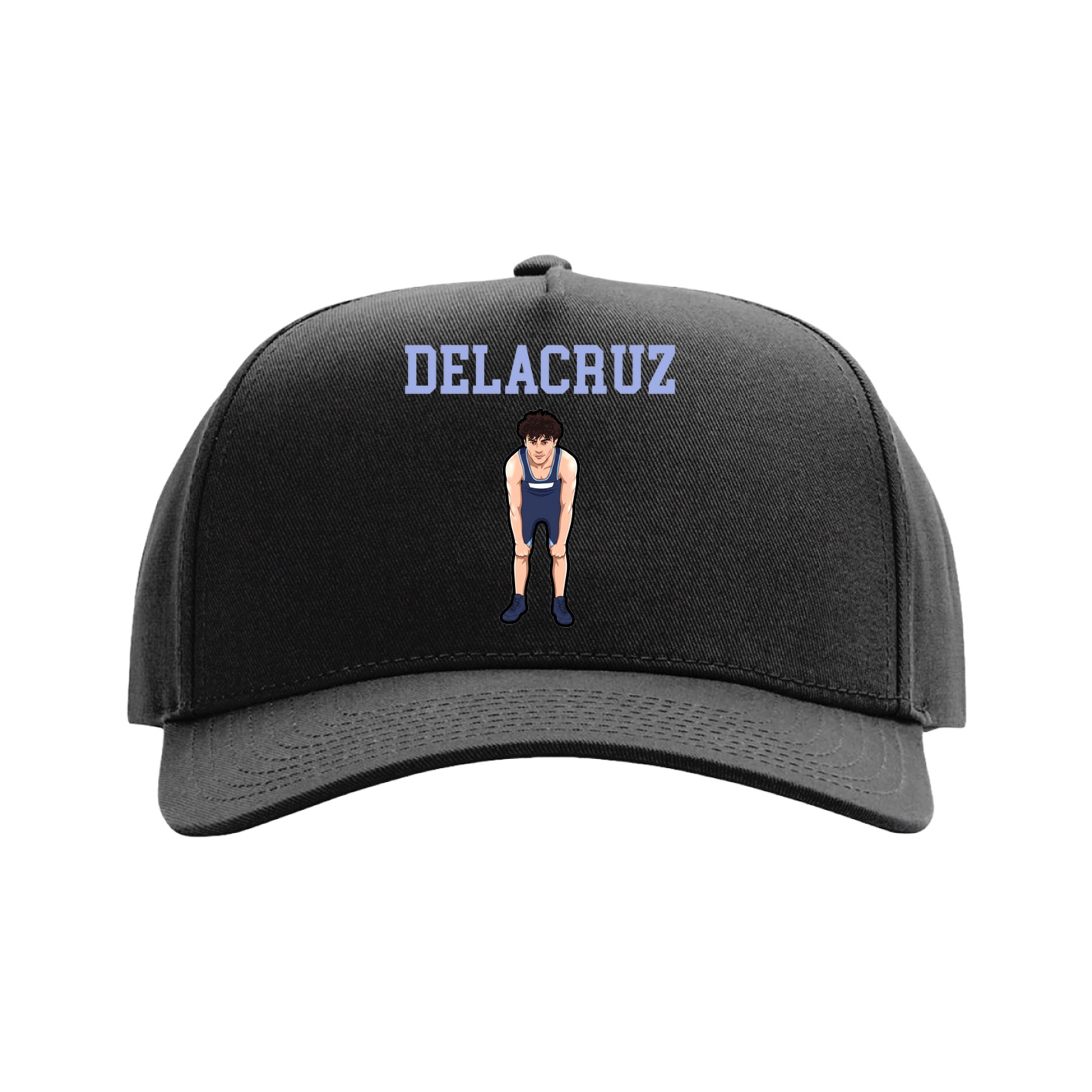 Full Fabric Five-Panel Champ Cap — Shirsey in Black