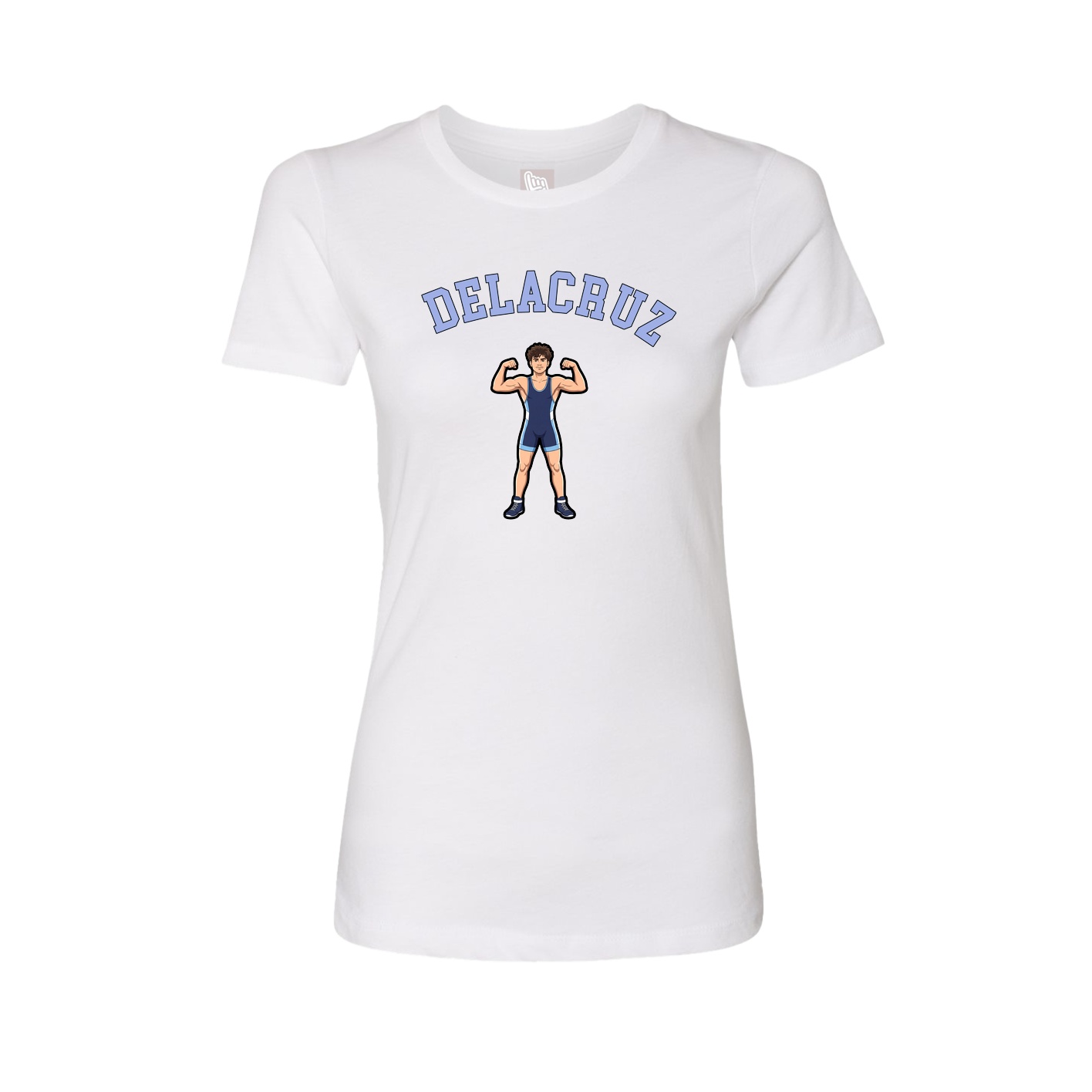Fitted Women's Tee — Shirsey Arch in White