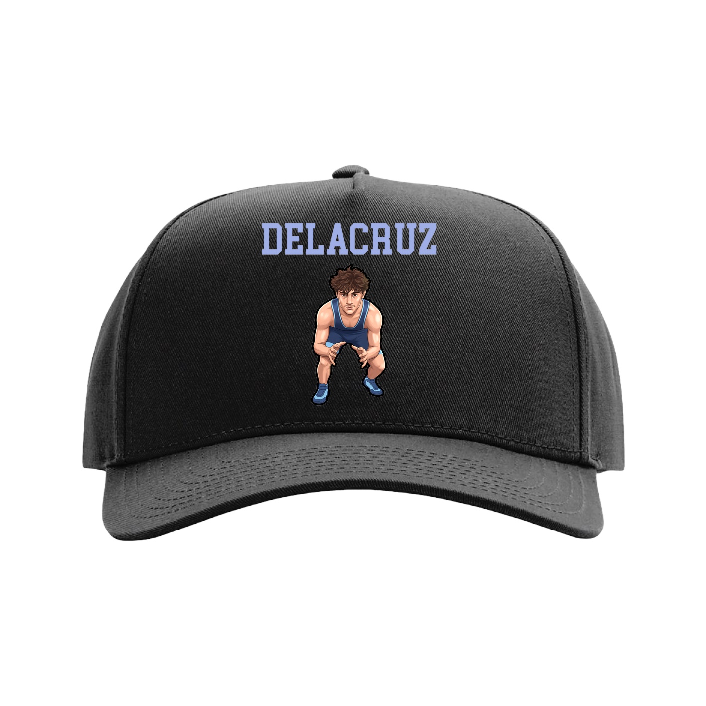 Full Fabric Five-Panel Champ Cap — Shirsey in Black
