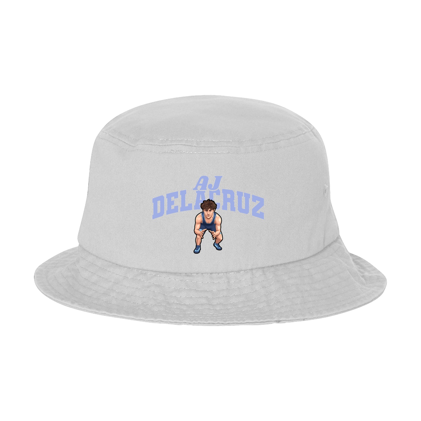 Bucket Cap — Signature Arch in White