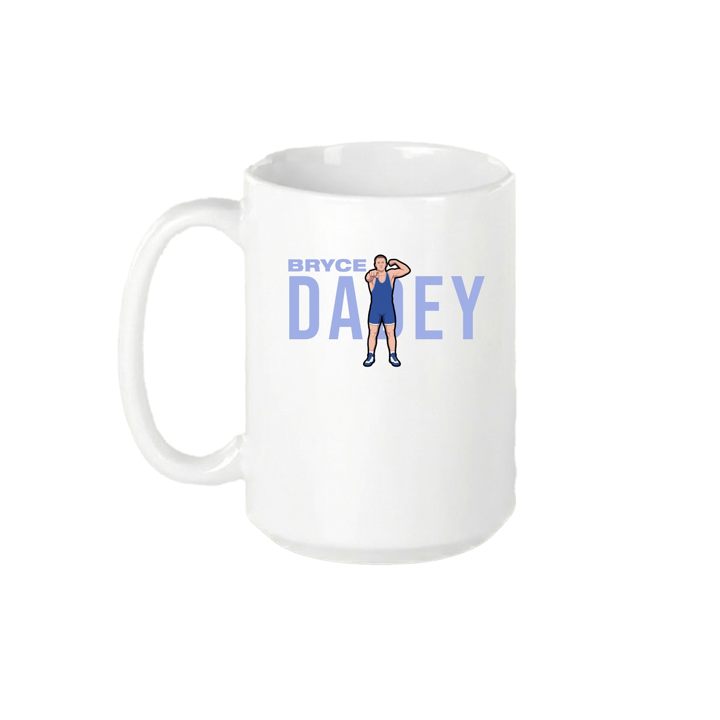 15oz Coffee Mug — Player Name in White