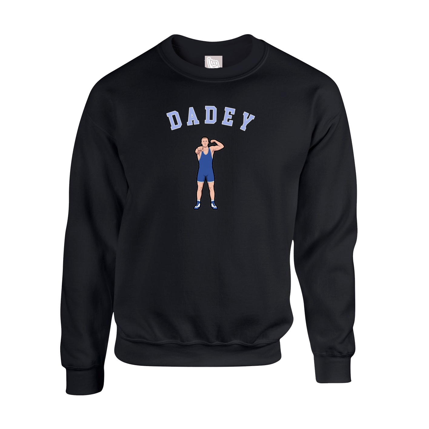 Fleece Crew — Shirsey Arch in Black
