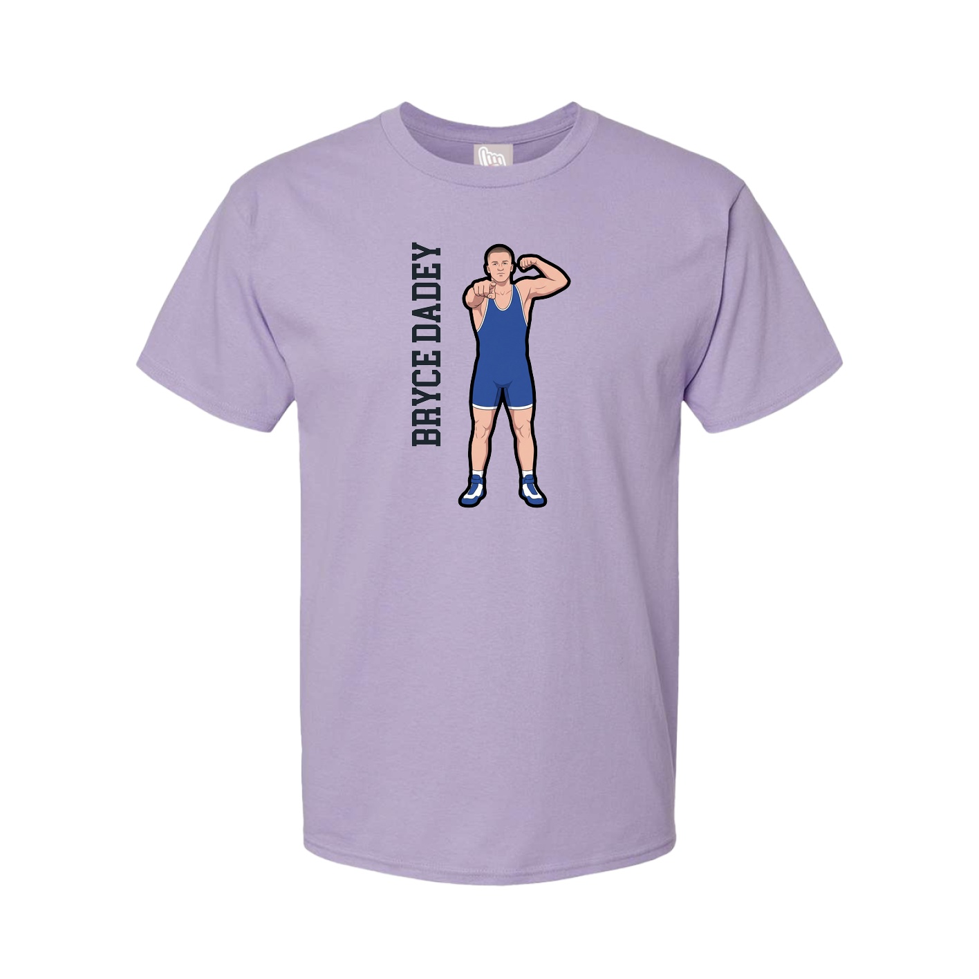 Tee — Name Vertical in Purple