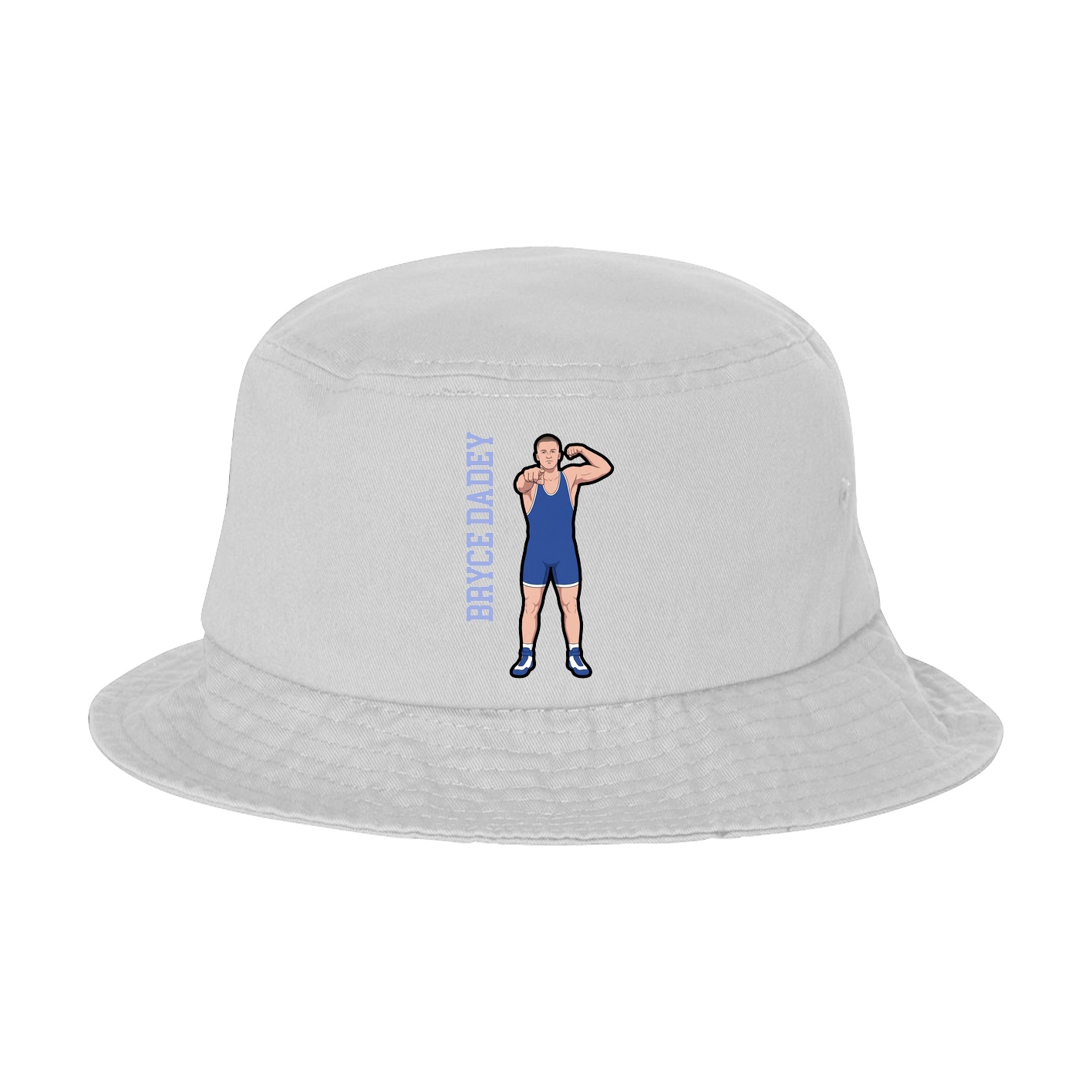 Bucket Cap — Name Vertical in White