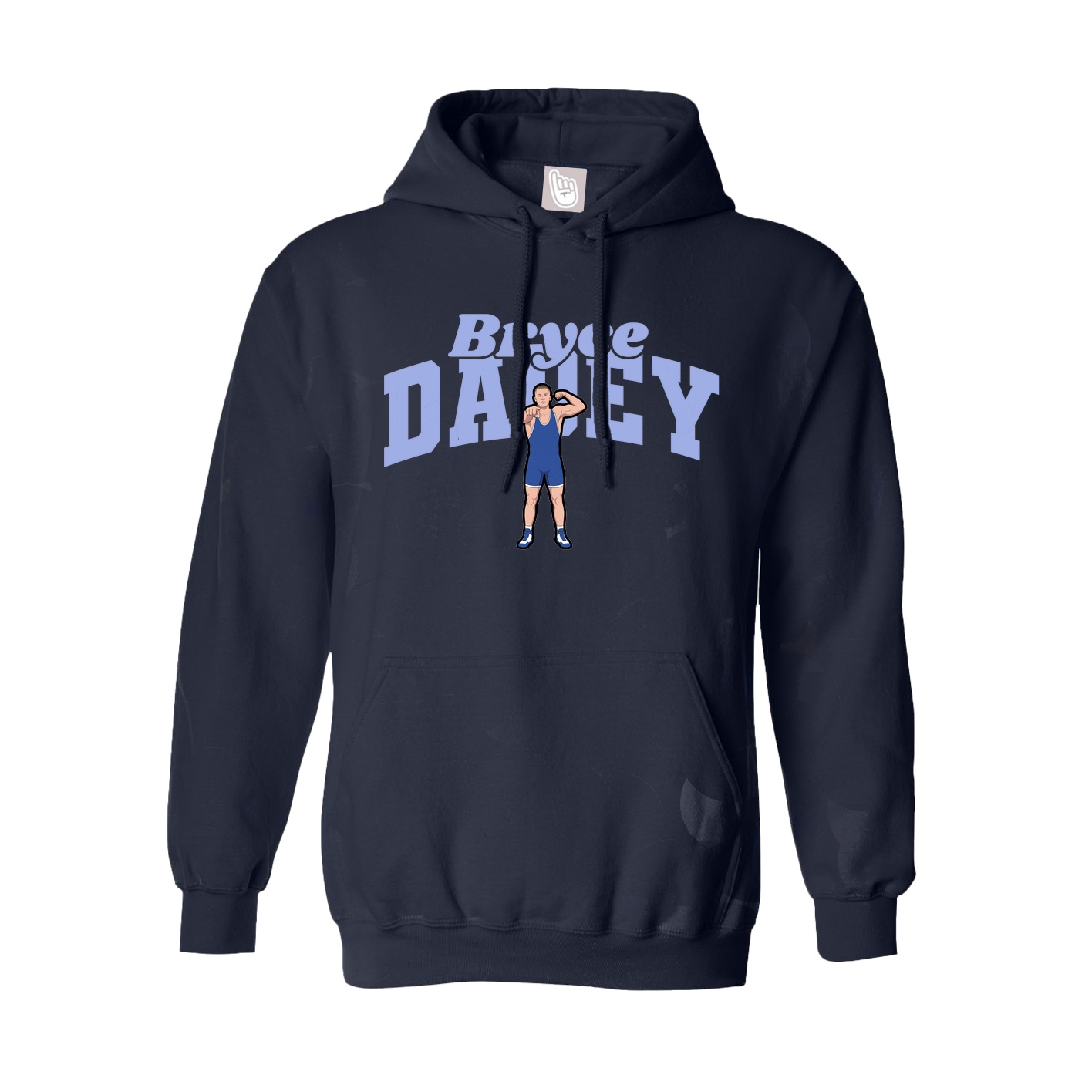 Youth Hoodie — Signature Arch in Navy