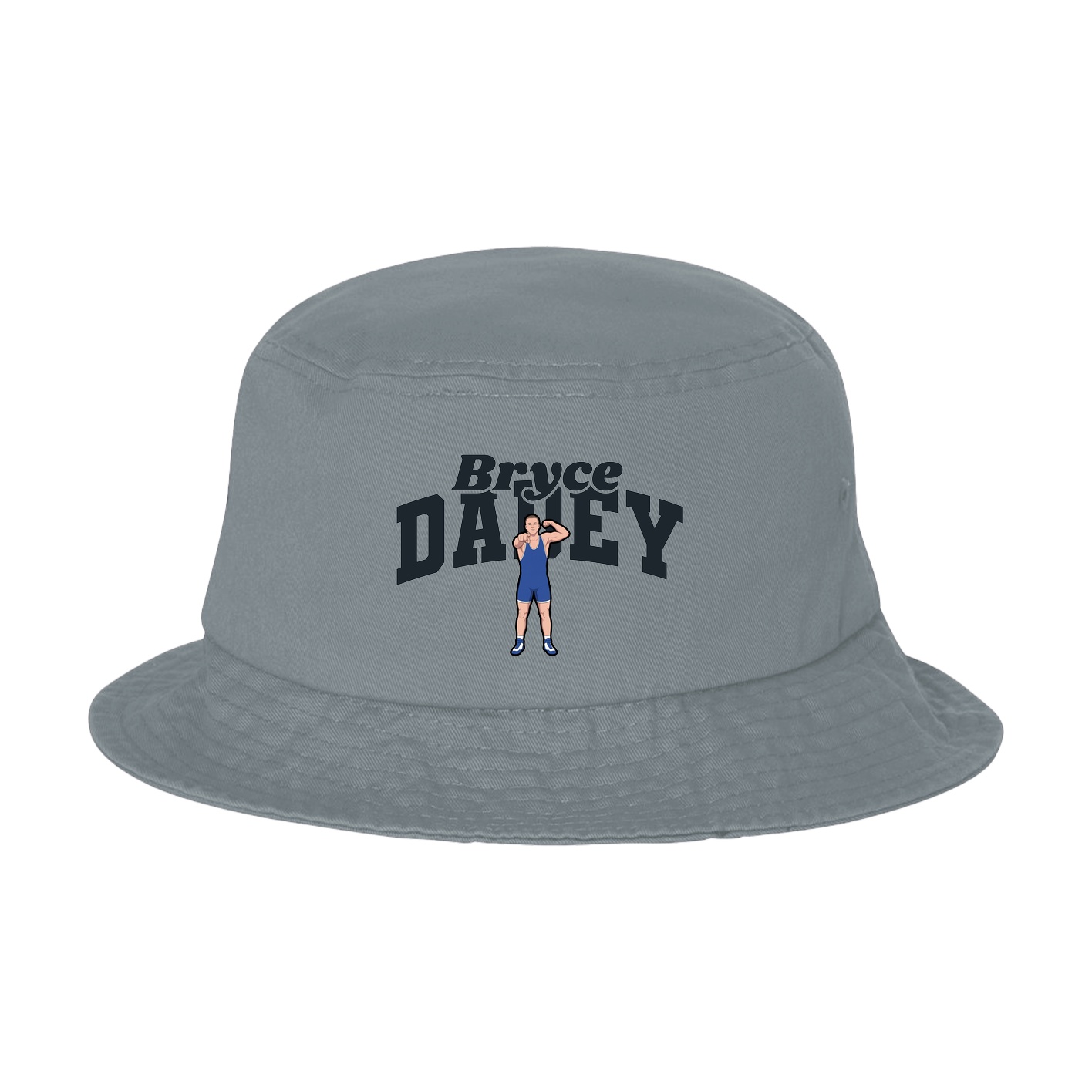 Bucket Cap — Signature Arch in Grey