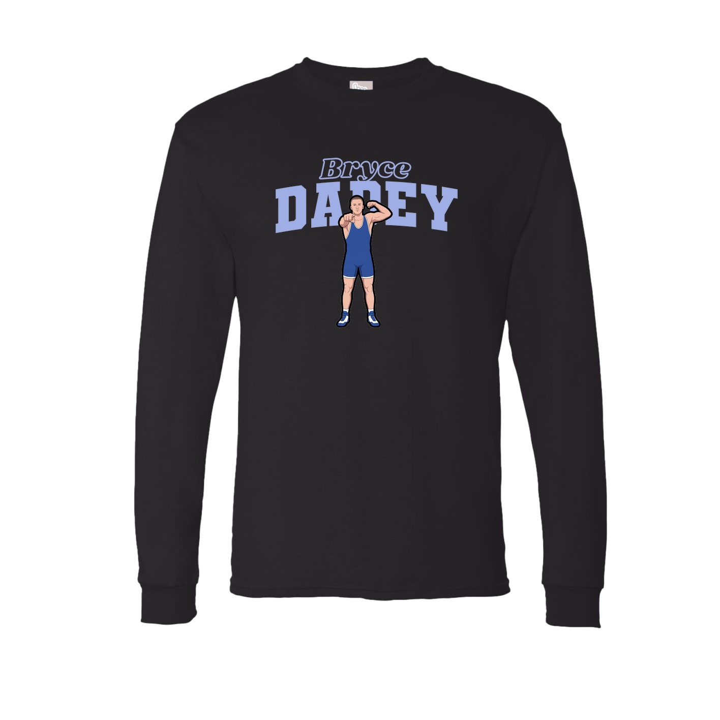 Long Sleeve Tee — Name Arch in Black