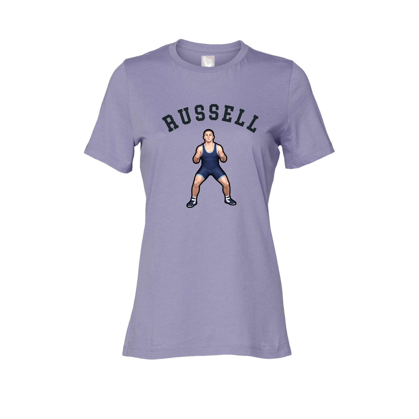 Fitted Women's Tee — Shirsey Arch in Purple