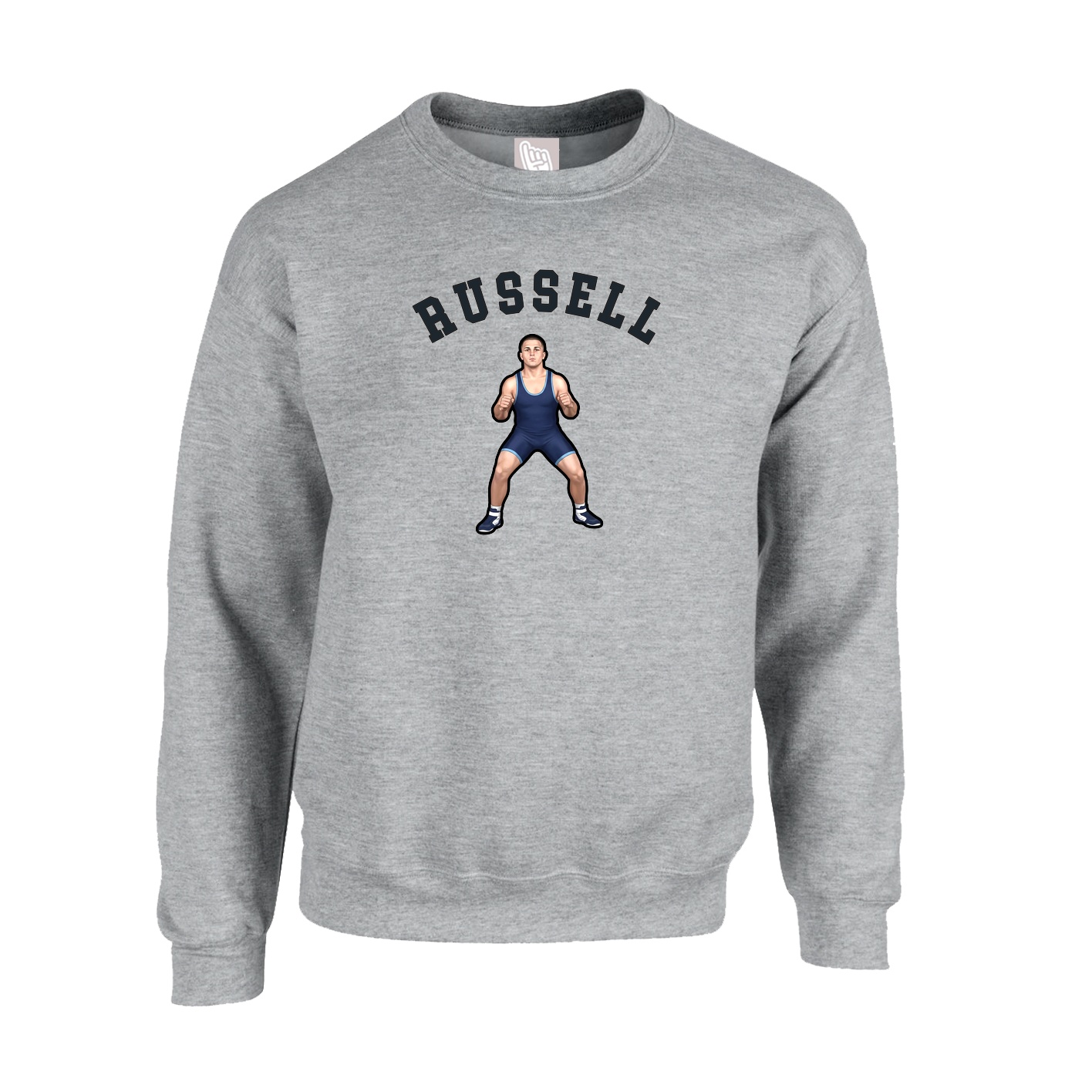 Fleece Crew — Shirsey Arch in Grey