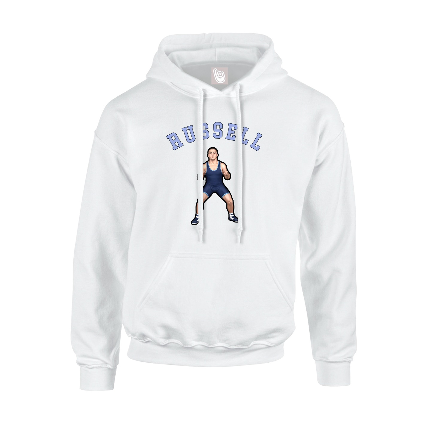 Youth Hoodie — Shirsey Arch in White