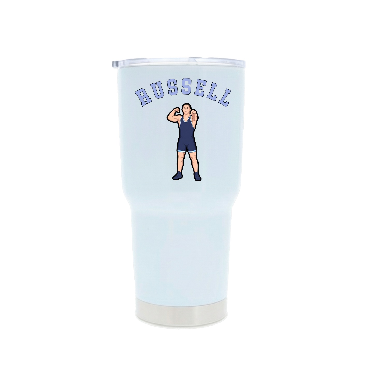 30oz Stainless Steel Tumbler — Shirsey Arch in White