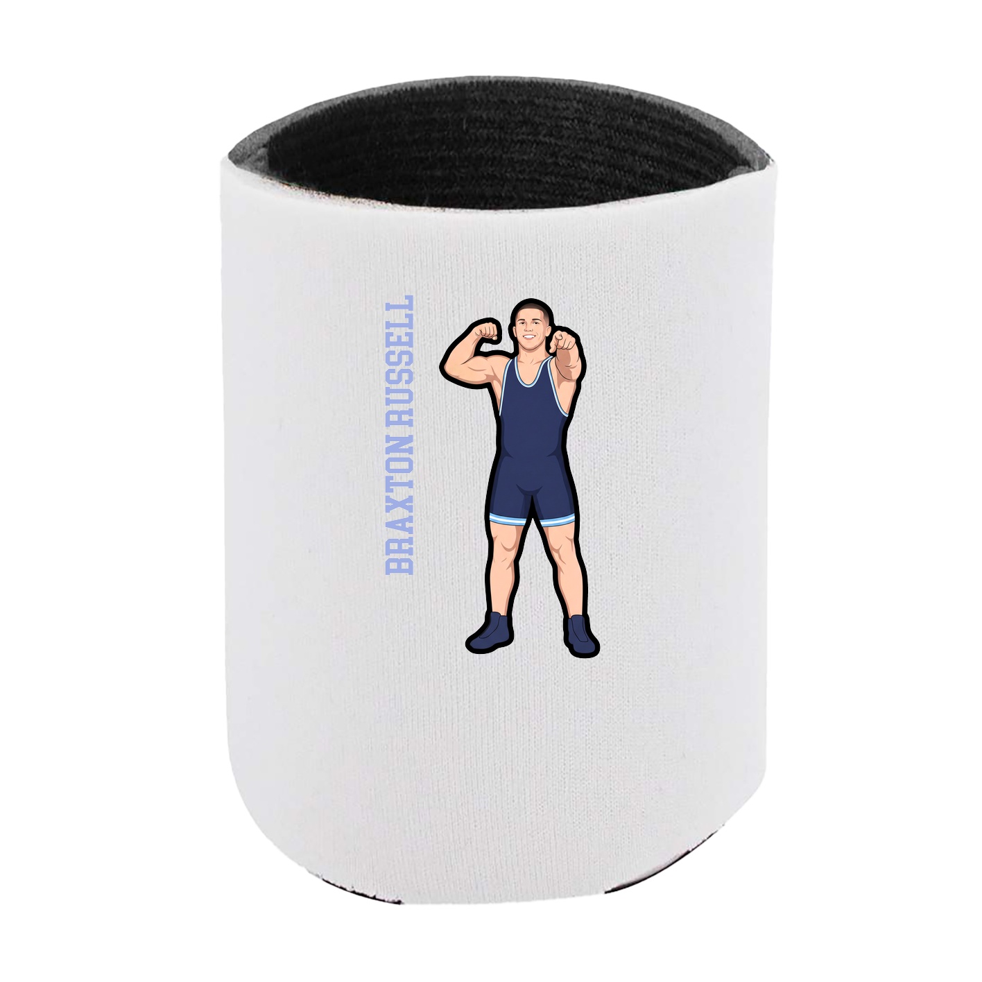 Can Holder — Name Vertical in White