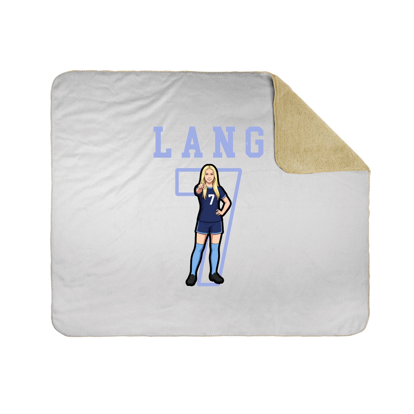 Throw Blanket — Shirsey in White
