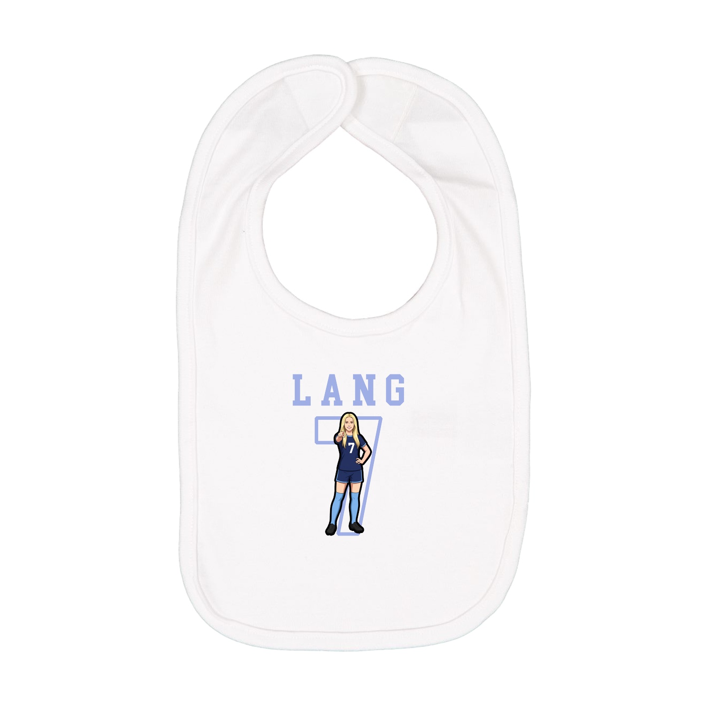 Infant Bib — Shirsey in White