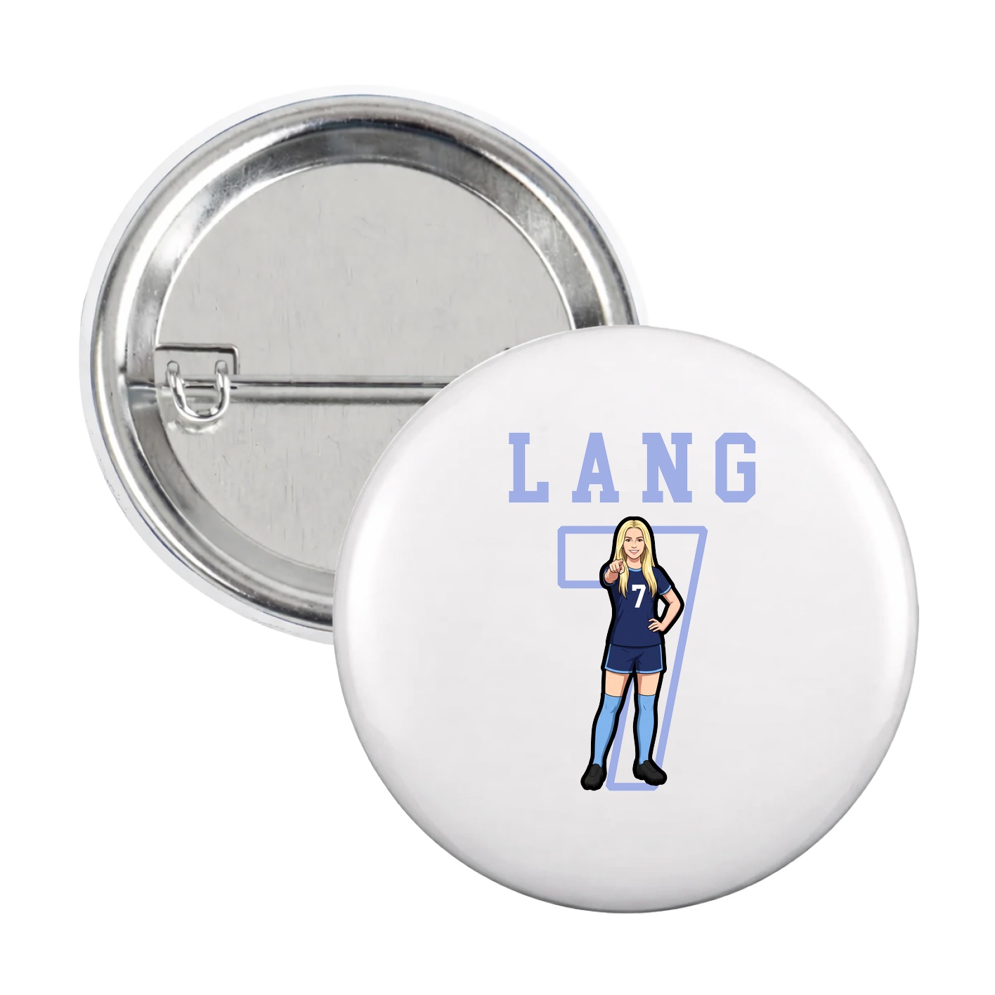 Game Day Button — Shirsey in White