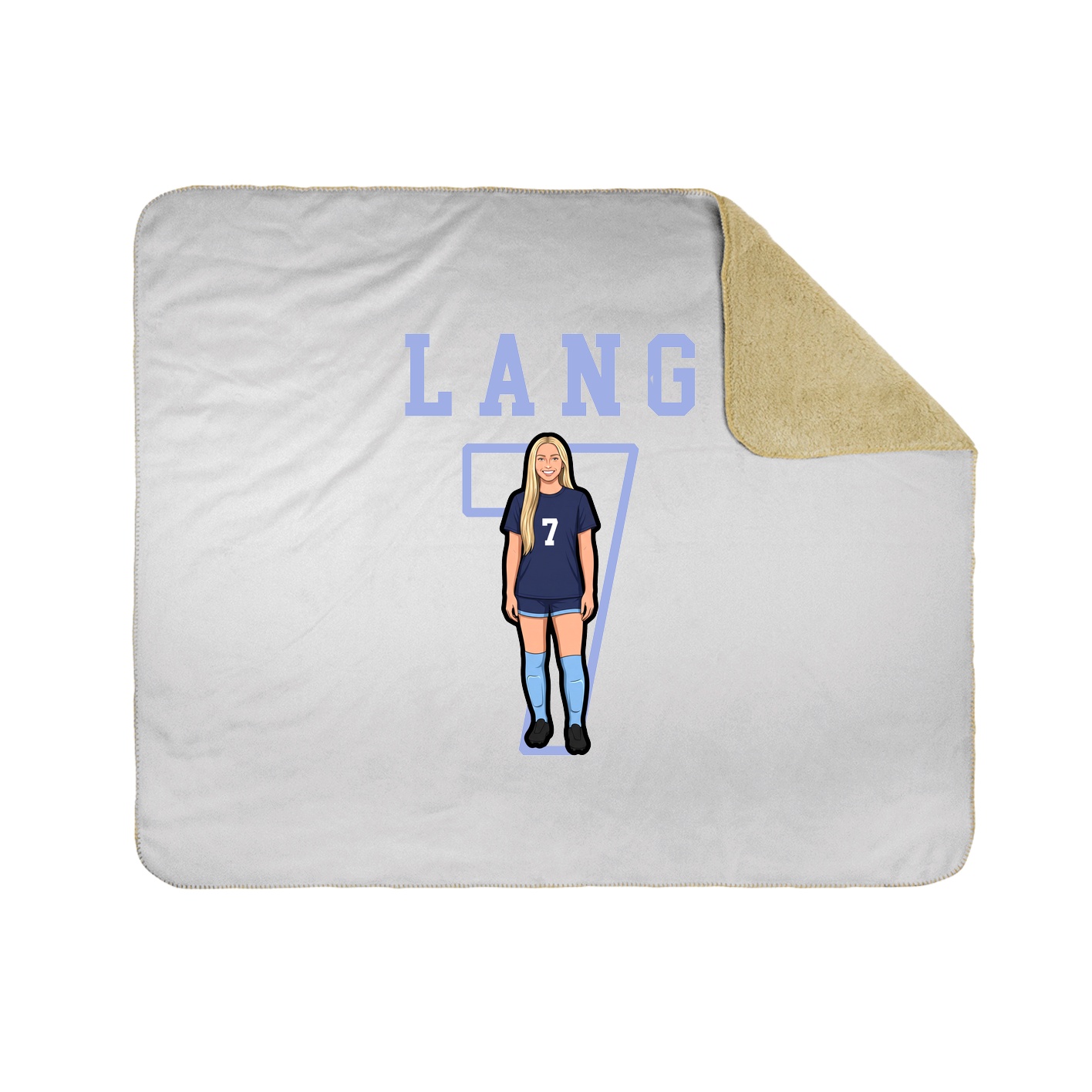 Throw Blanket — Shirsey in White