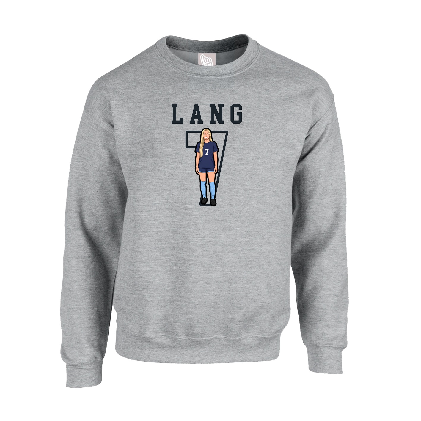 Fleece Crew — Shirsey in Grey