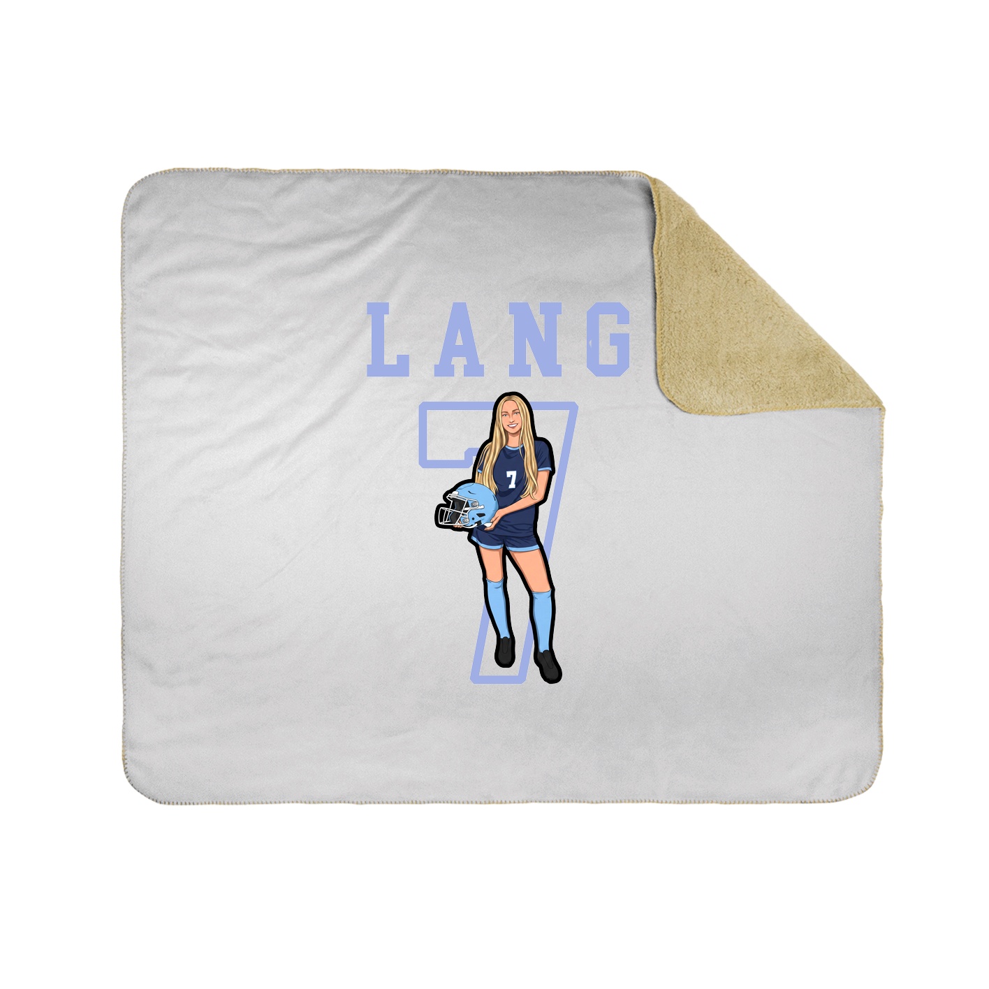 Throw Blanket — Shirsey in White