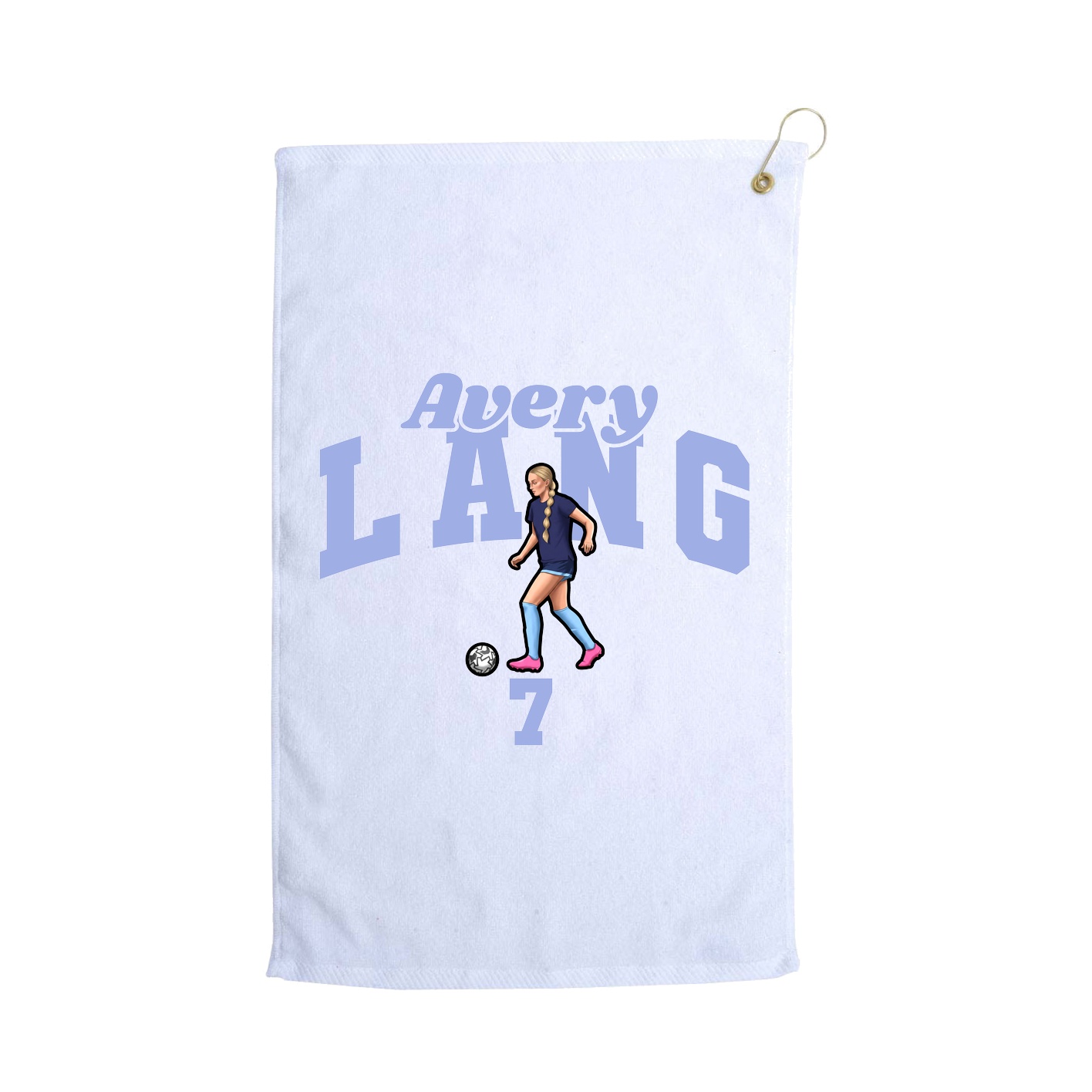 Golf Towel — Signature Arch in White
