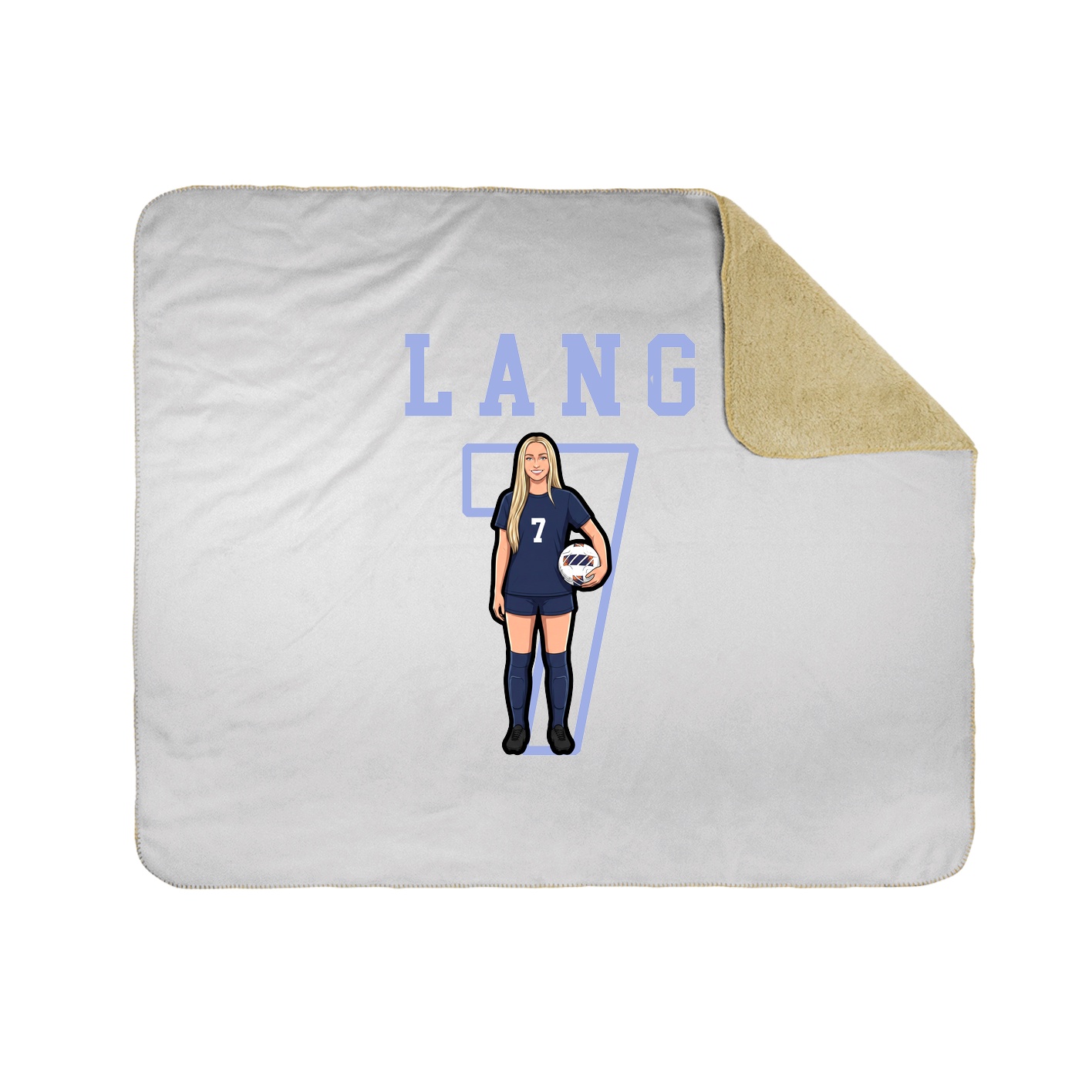 Throw Blanket — Shirsey in White