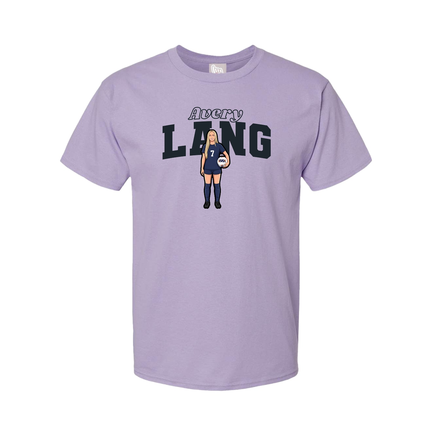 Youth Tee — Name Arch in Purple