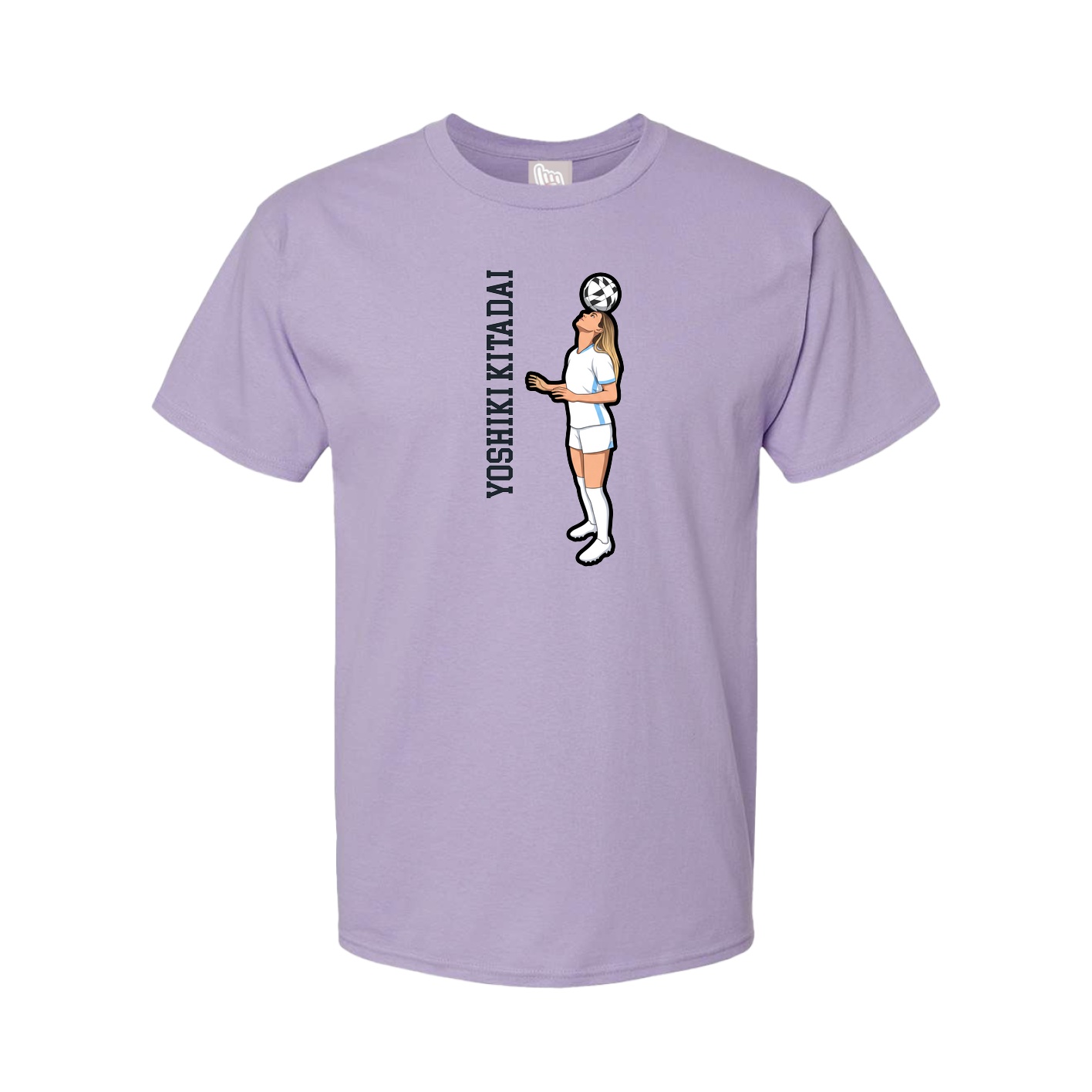 Tee — Name Vertical in Purple