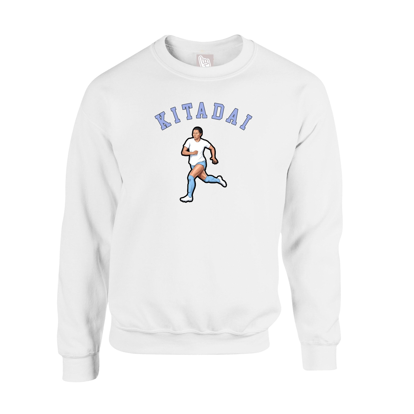 Fleece Crew — Shirsey Arch in White