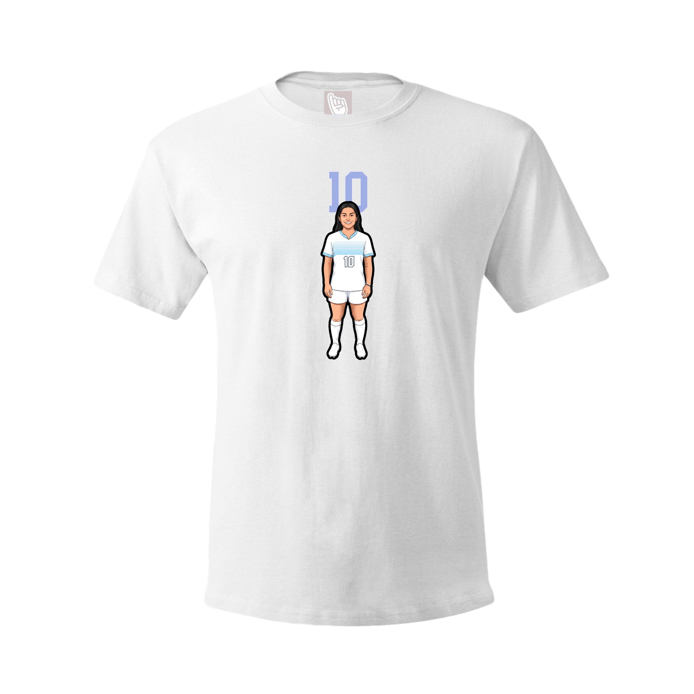 Tee — Number Top in White