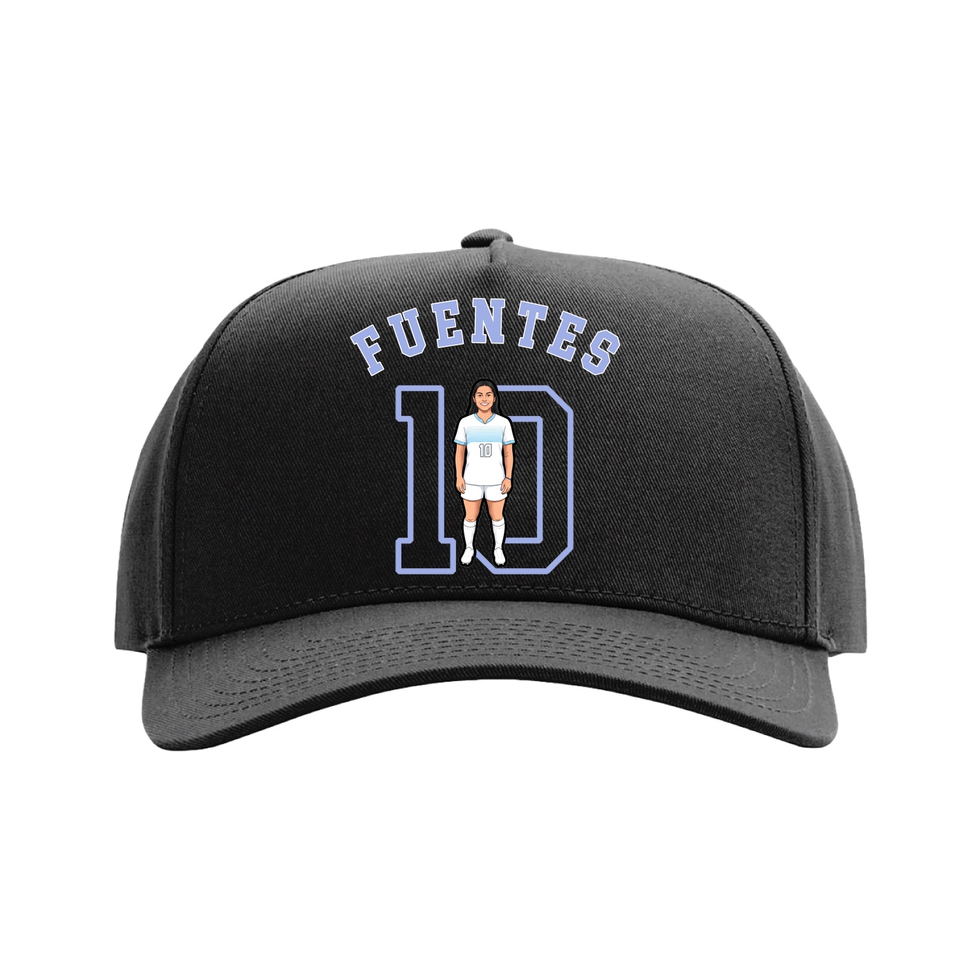 Full Fabric Five-Panel Champ Cap — Shirsey Arch in Black