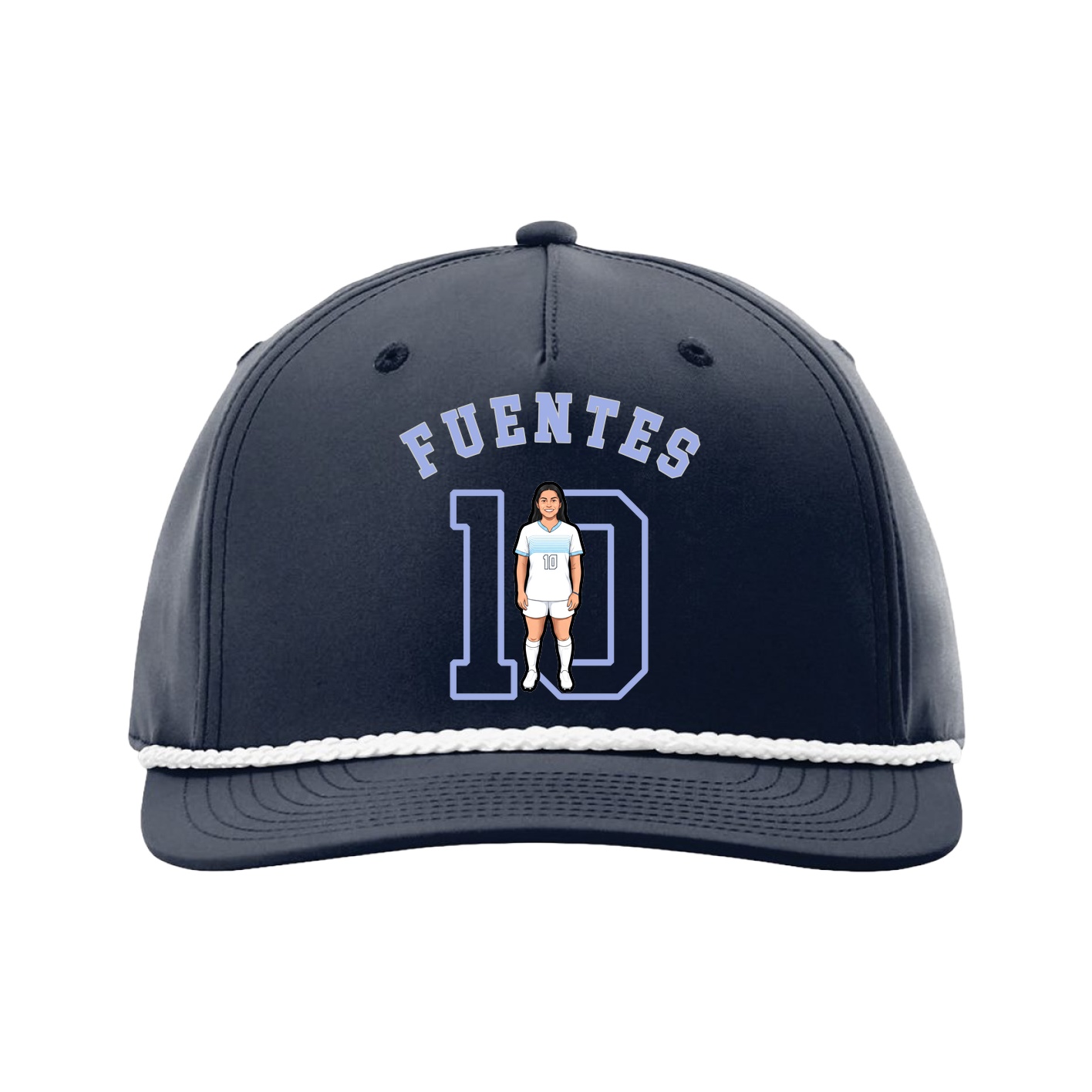 Five-Panel Classic Rope Cap — Shirsey Arch in Navy