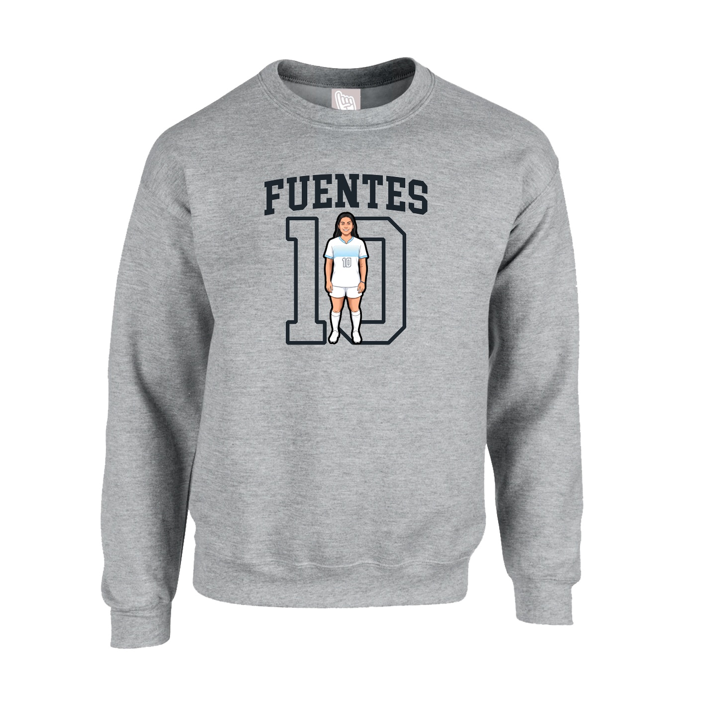 Fleece Crew — Shirsey in Grey