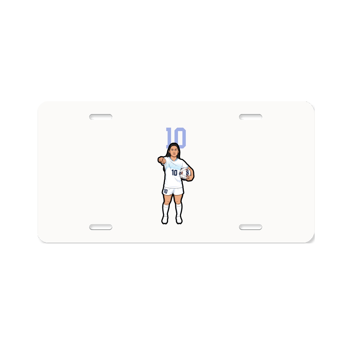License Plate — Number Top in Classic