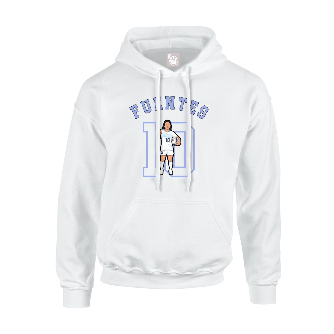 Hoodie — Shirsey Arch in White